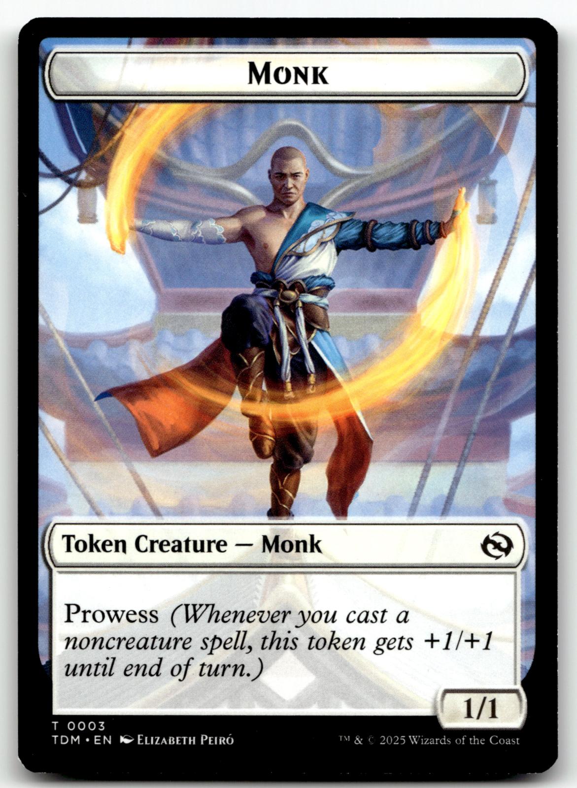 Monk // Treasure Double-Sided Token 3 // 16 Tarkir: Dragonstorm Magic: 