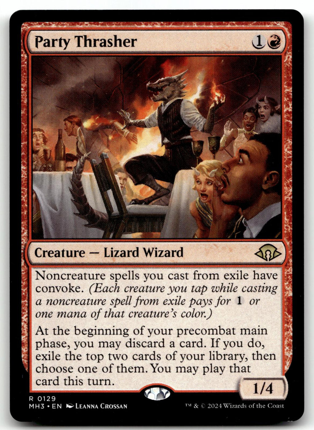 Party Thrasher 129 Rare Modern Horizons 3 Magic: The Gathering Near Mint