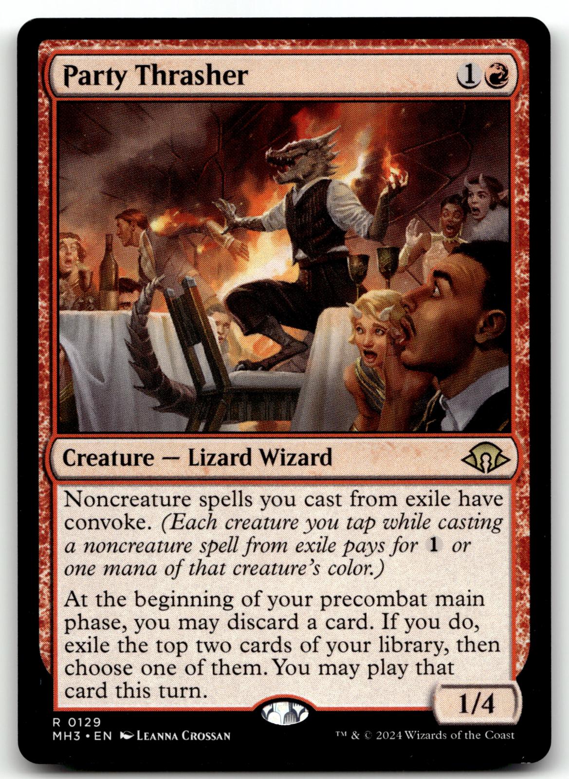 Party Thrasher 129 Rare Modern Horizons 3 Magic: The Gathering Near Mint