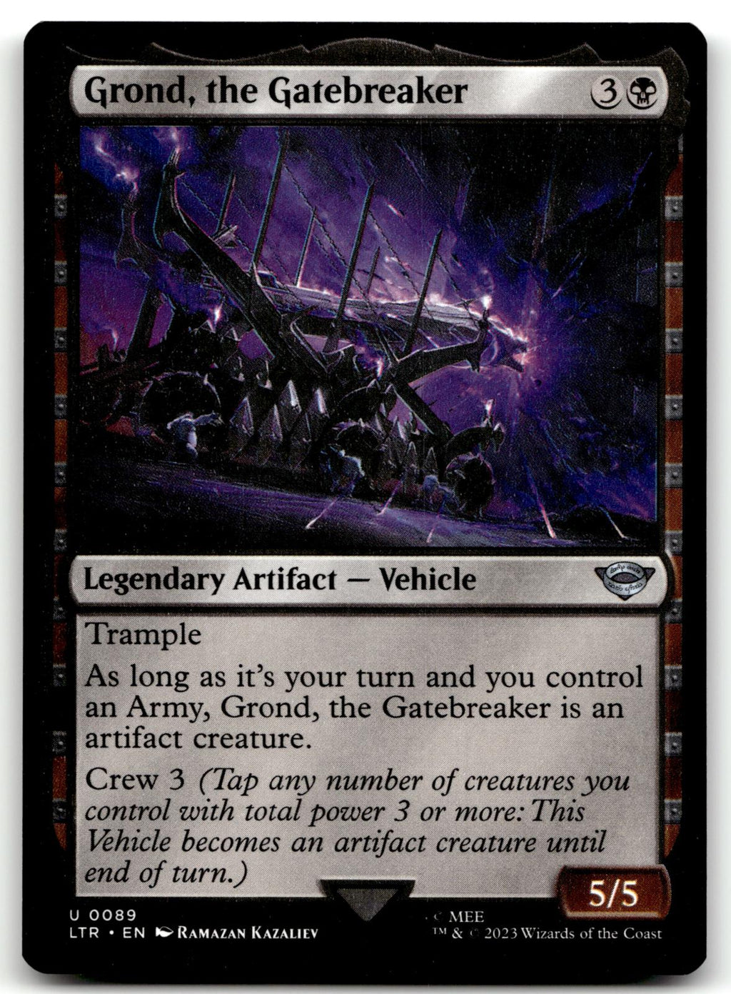 Grond, the Gatebreaker 89 Universes Beyond: The Lord of the Rings: Tales of Middle-earth Magic: The Gathering NM