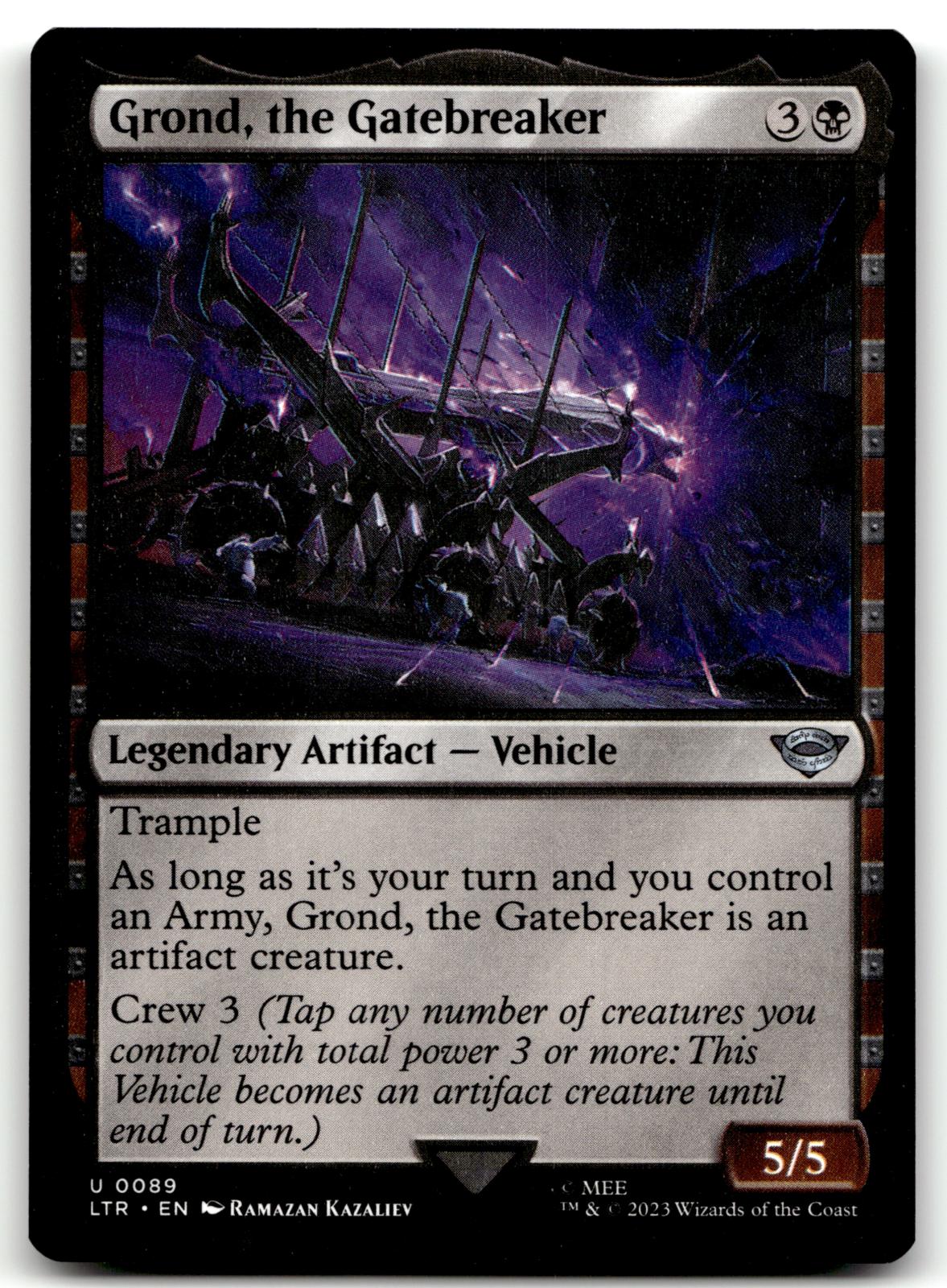 Grond, the Gatebreaker 89 Universes Beyond: The Lord of the Rings: Tales of Middle-earth Magic: The Gathering NM