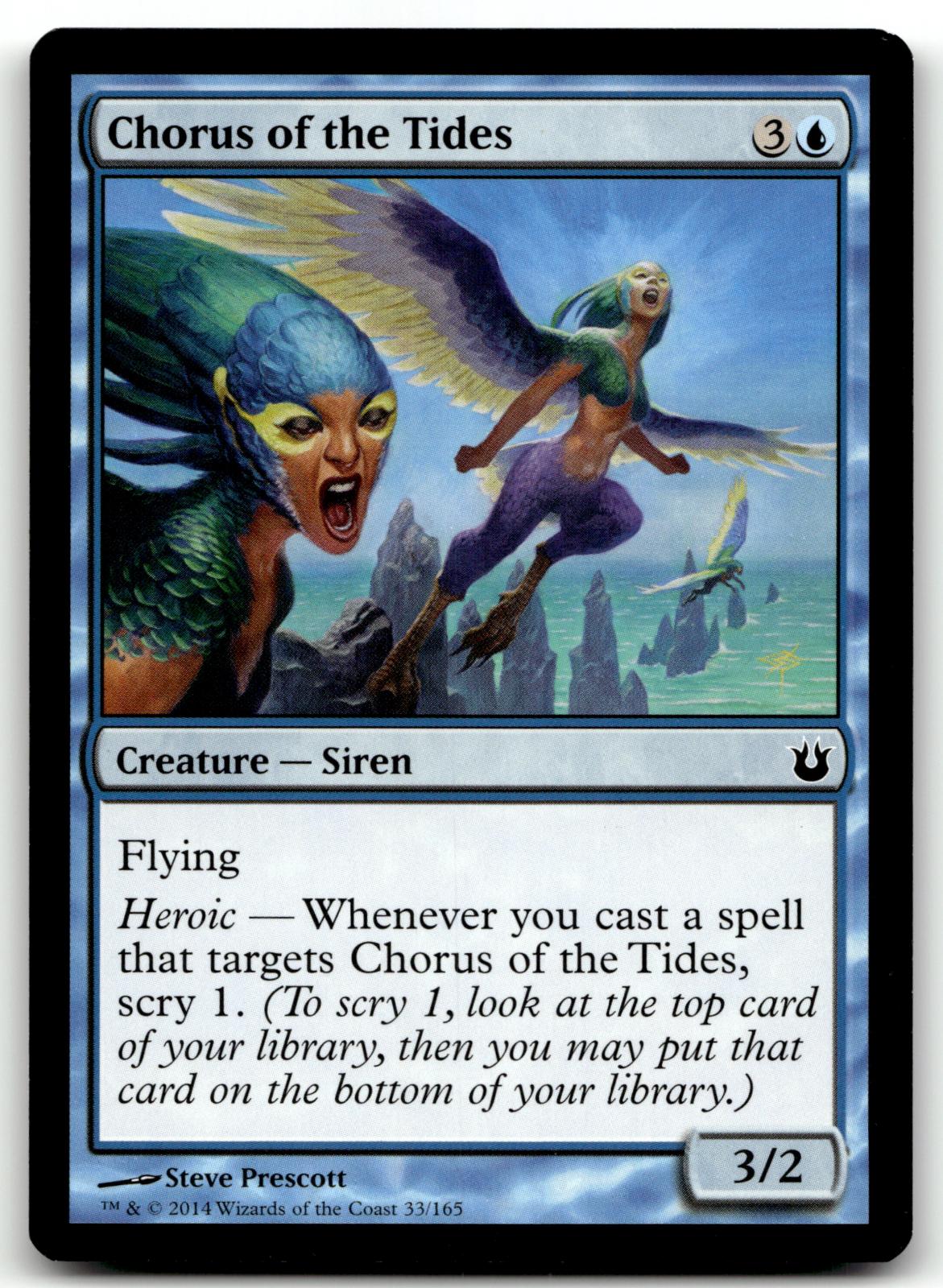 Chorus of the Tides 33 Common Born of the Gods Magic: The Gathering Near Mint
