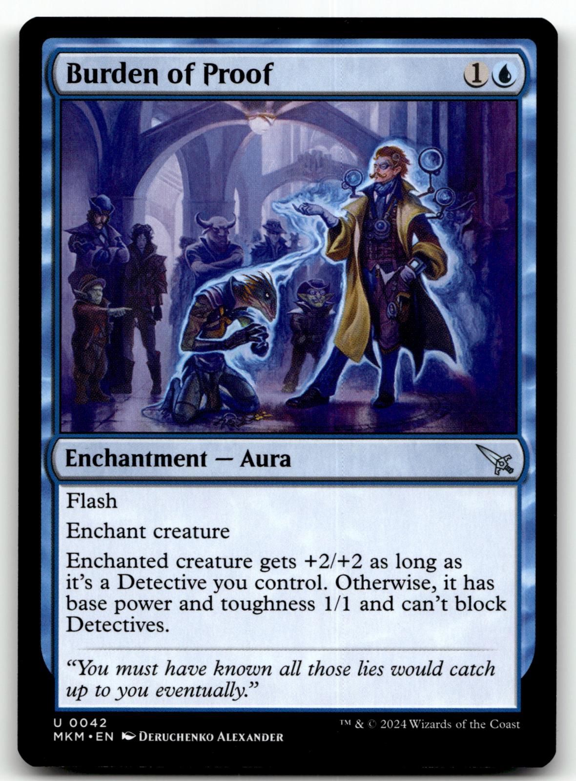 Burden of Proof 42 Uncommon Murders at Karlov Manor Magic: The Gathering NM