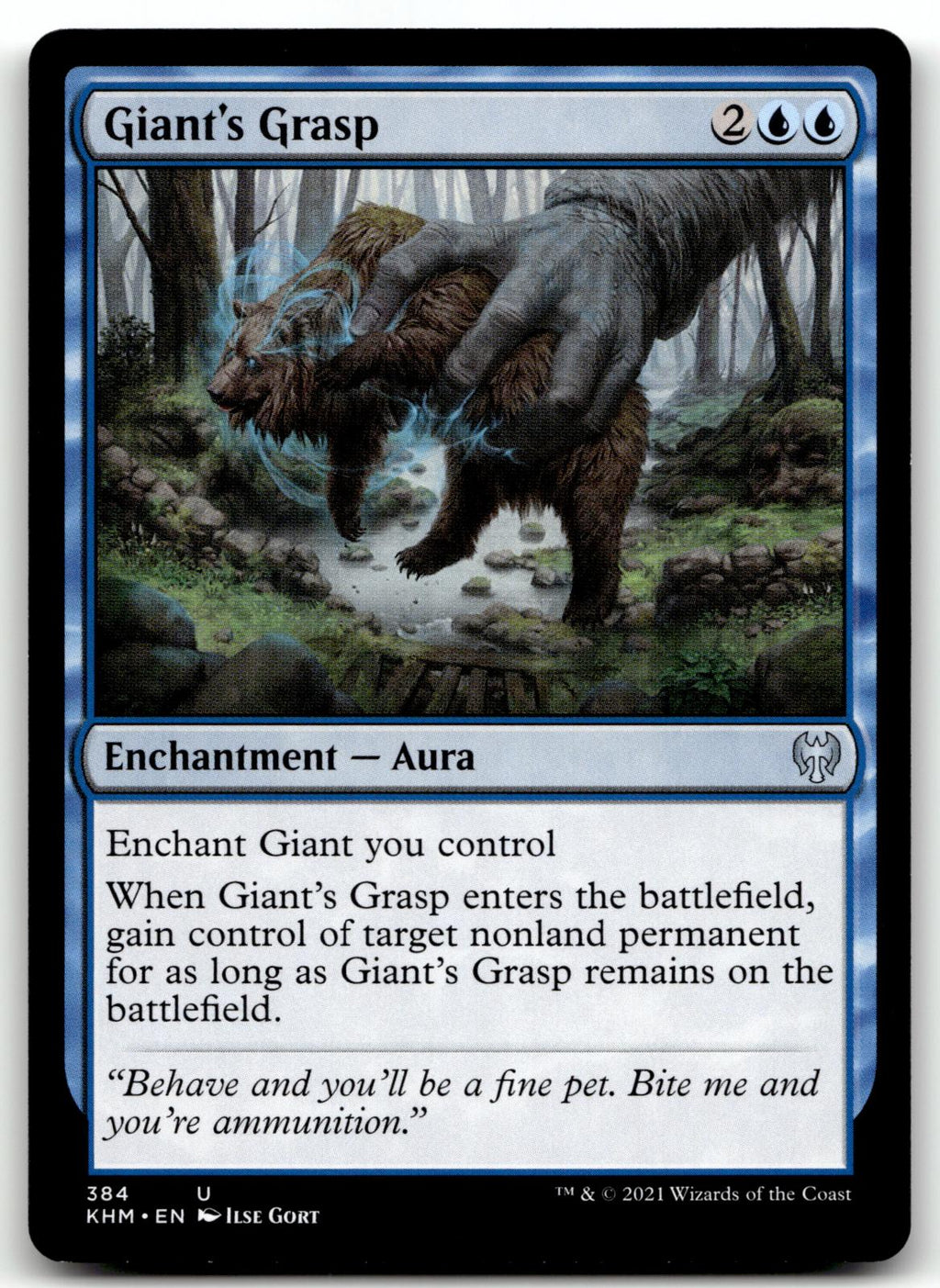 Giant's Grasp 384 Uncommon Kaldheim Magic: The Gathering Near Mint