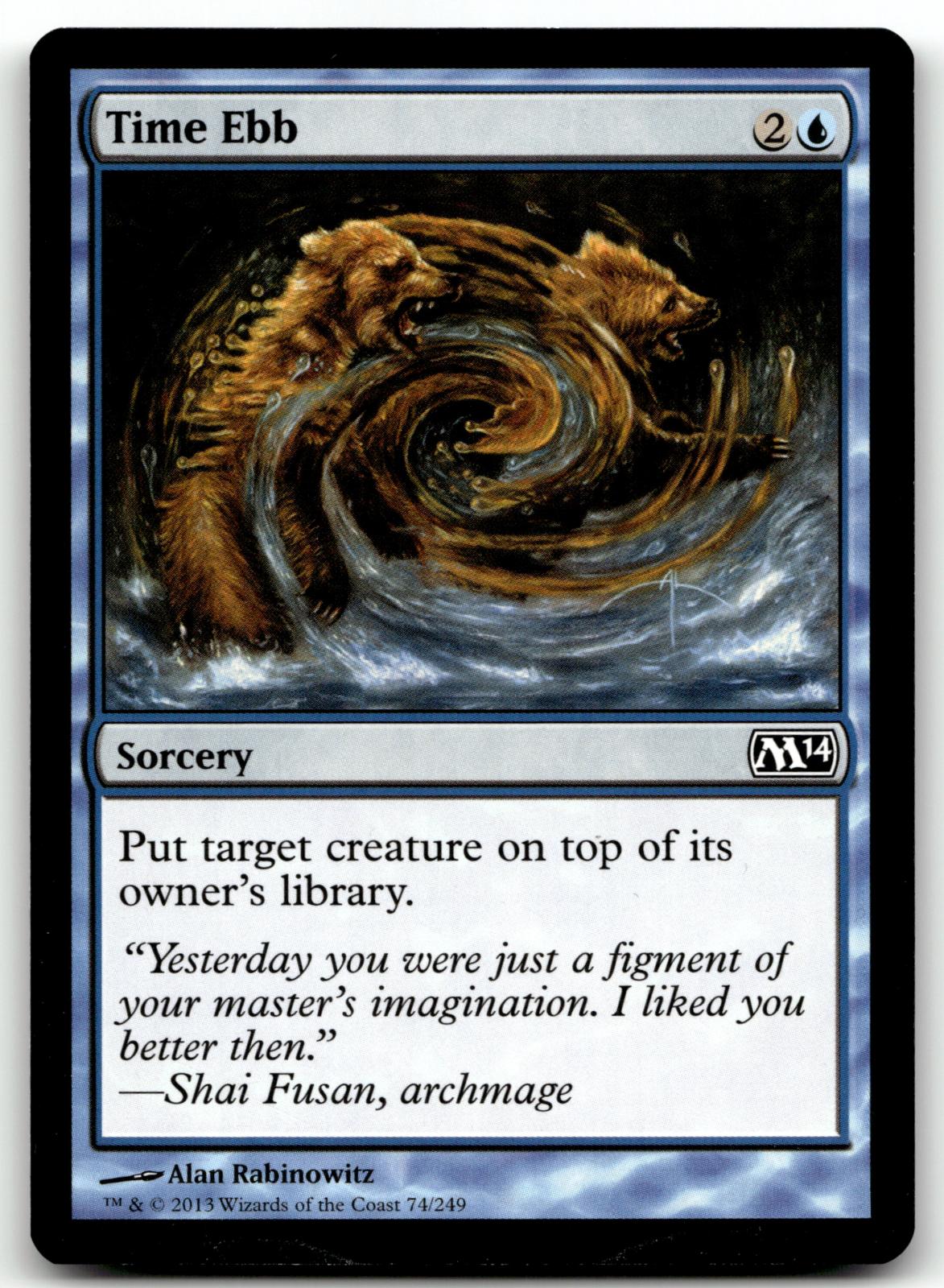 Time Ebb 74 Common Magic 2014 (M14) Magic: The Gathering Near Mint