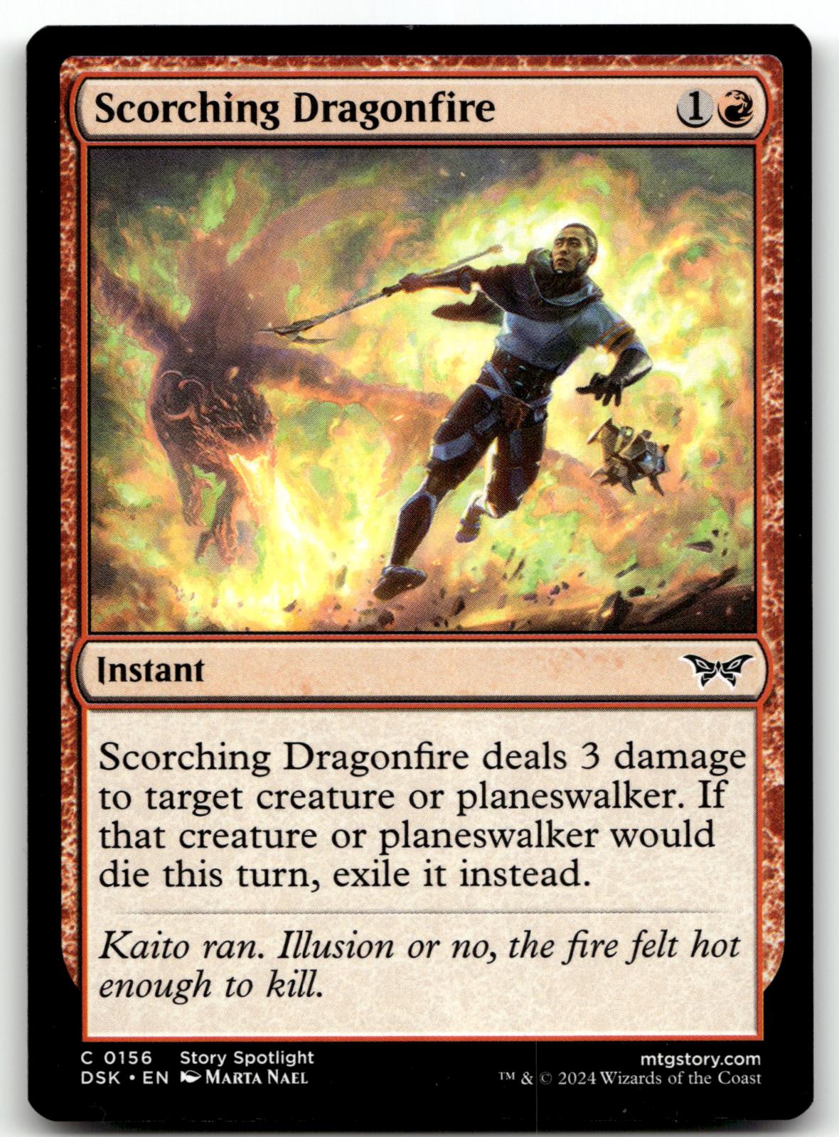 Scorching Dragonfire 156 Duskmourn: House of Horror Magic: The Gathering NM