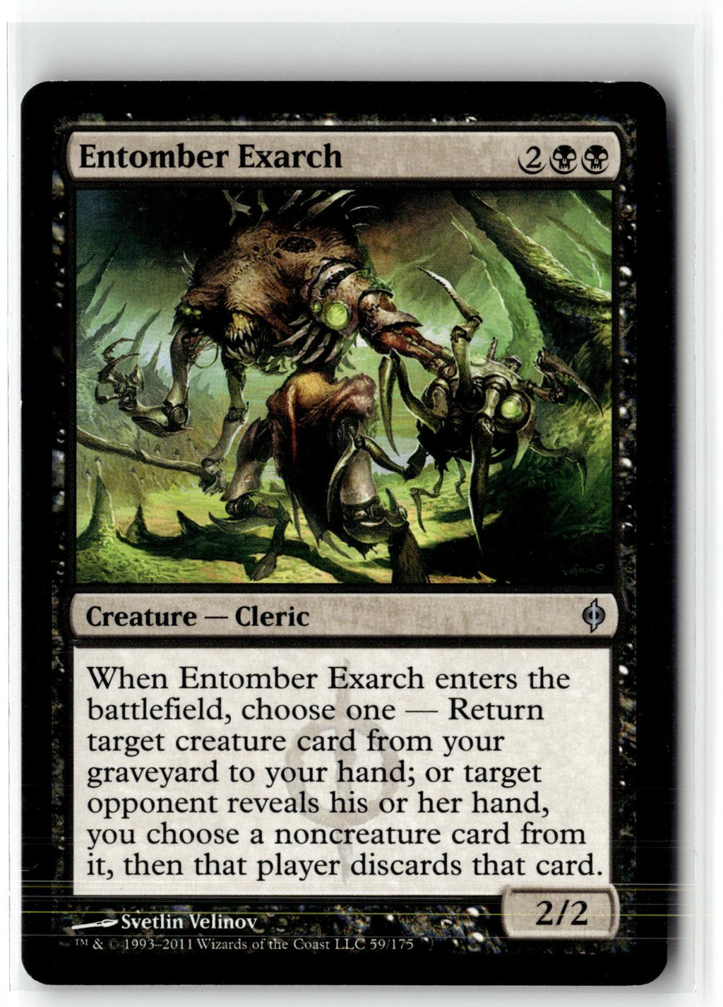 Entomber Exarch 59 Uncommon New Phyrexia Magic: The Gathering Near Mint
