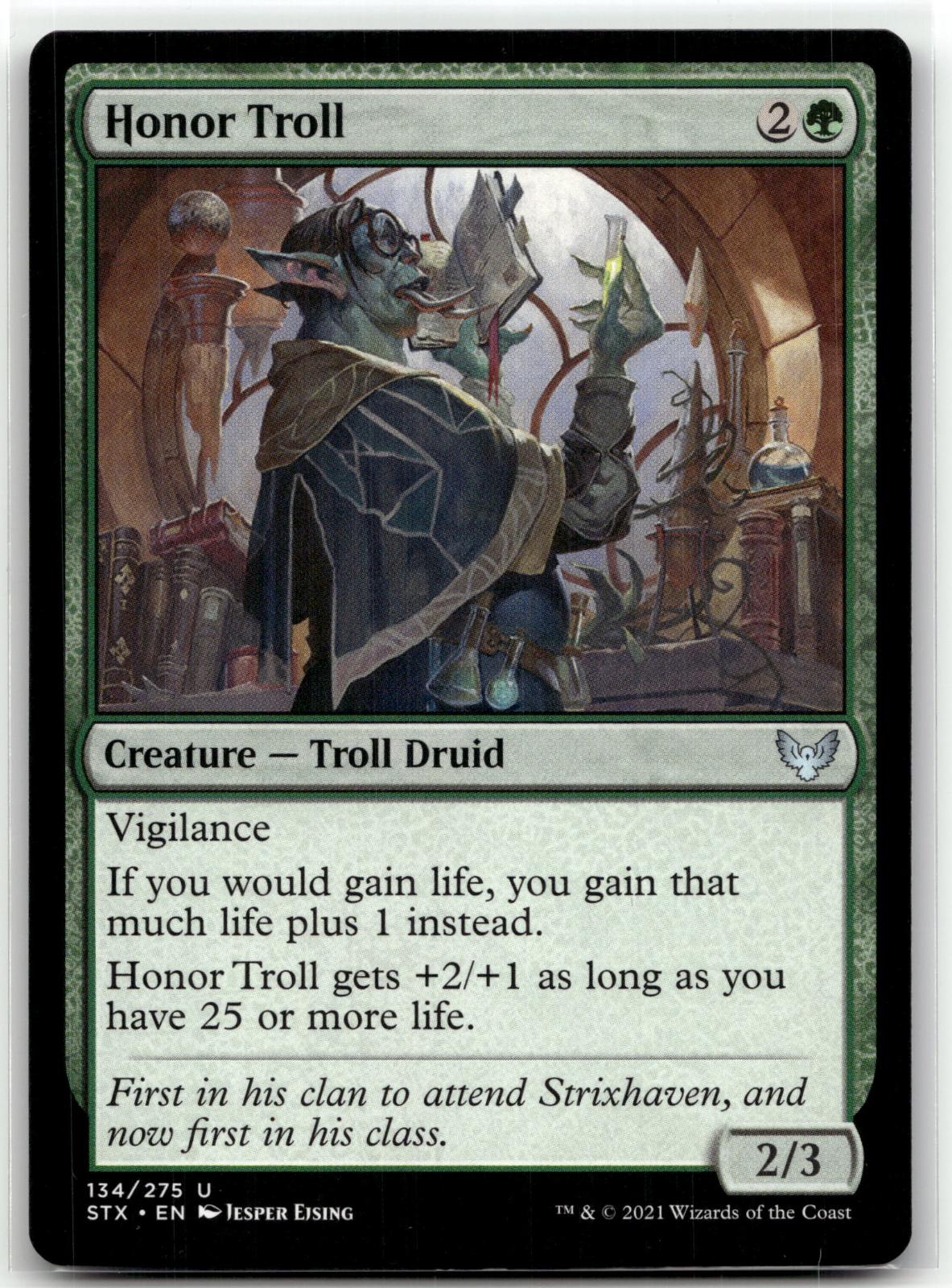 Honor Troll 134 Uncommon Strixhaven: School of Mages Magic: The Gathering NM