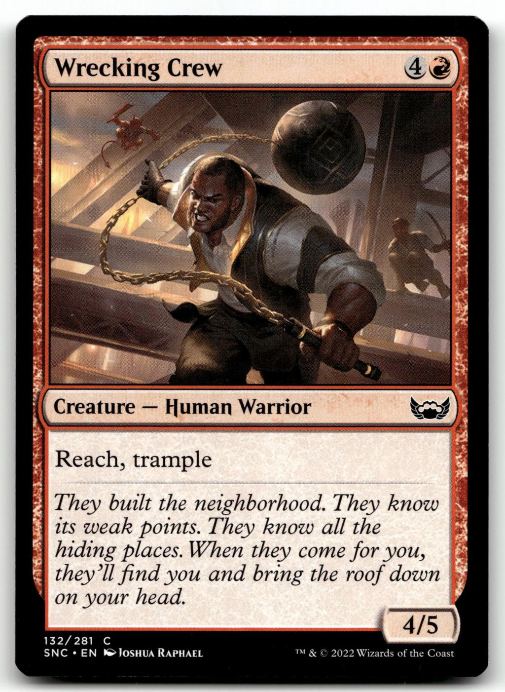 Wrecking Crew 132 Common Streets of New Capenna Magic: The Gathering Near Mint