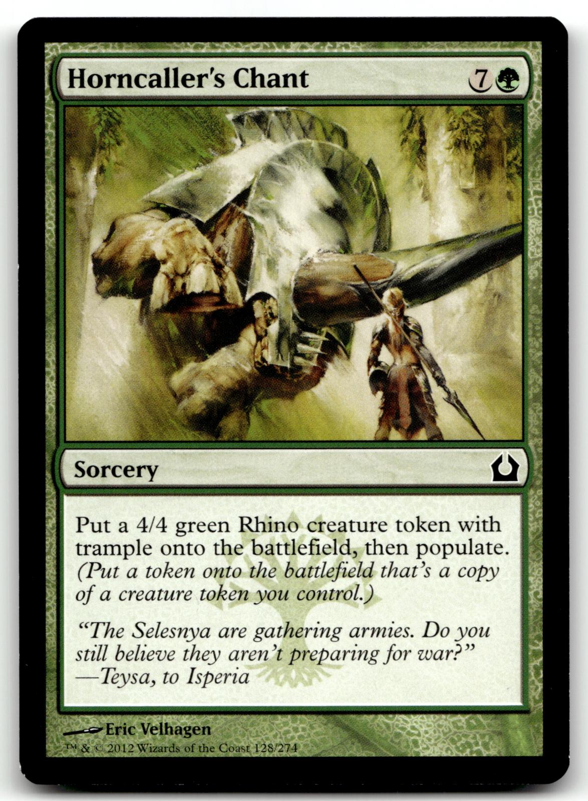 Horncaller's Chant 128 Common Return to Ravnica Magic: The Gathering Near Mint