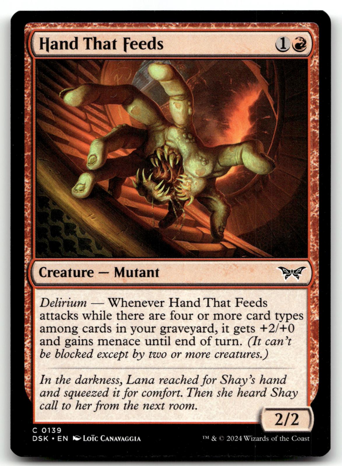 Hand That Feeds 139 Common Duskmourn: House of Horror Magic: The Gathering NM