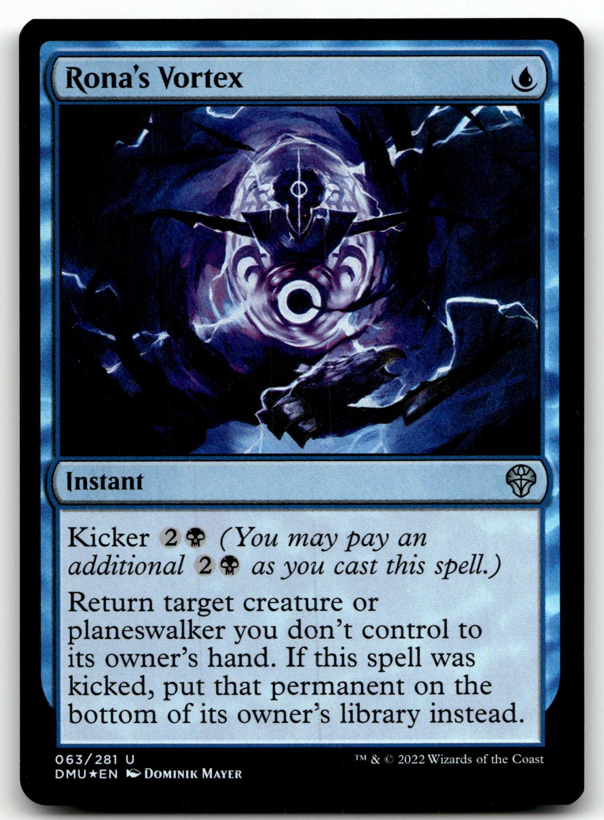 Rona's Vortex 63 Uncommon Dominaria United Magic: The Gathering Foil Near Mint