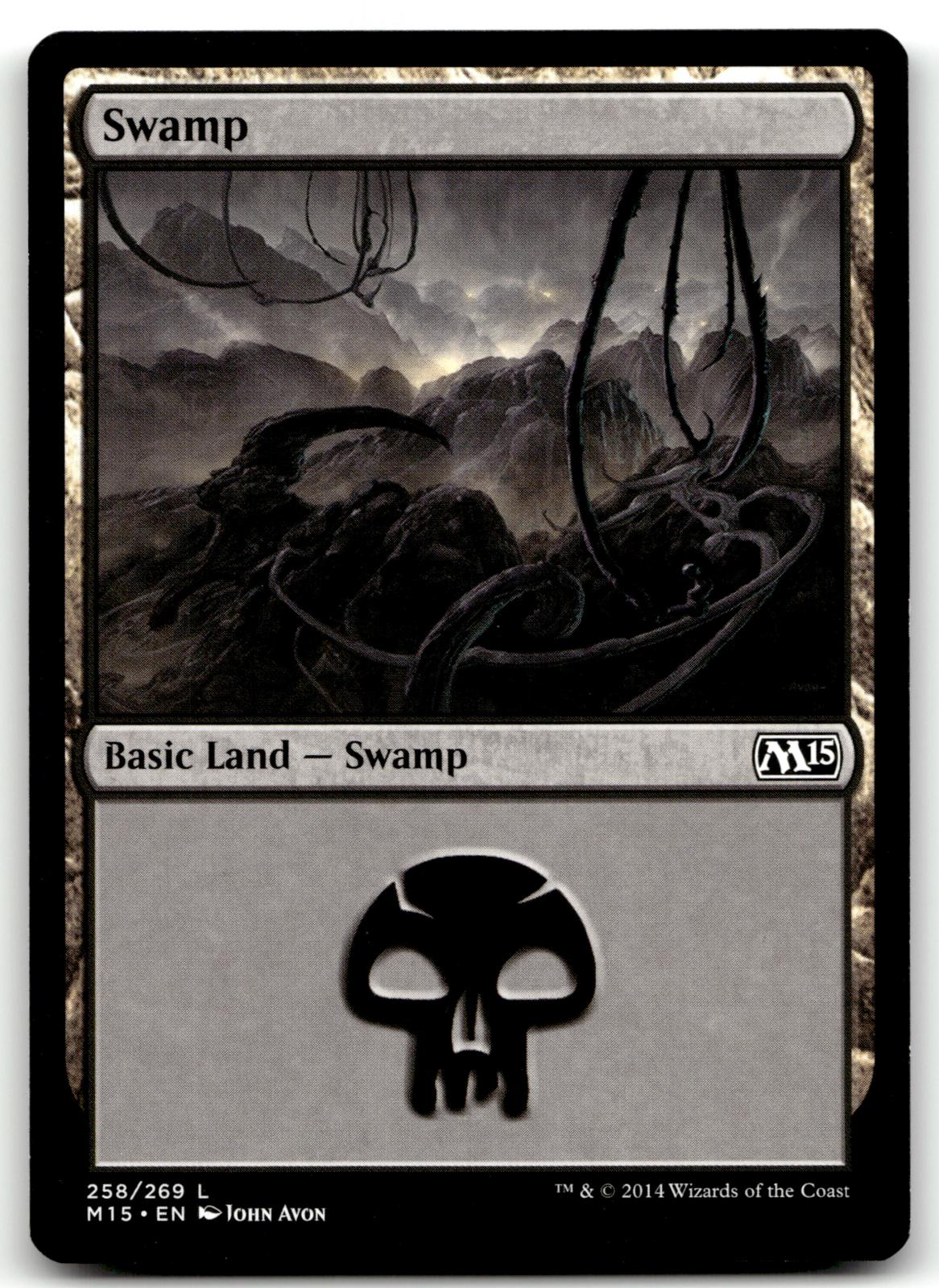 Swamp (258) 258 Land Magic 2015 (M15) Magic: The Gathering Near Mint