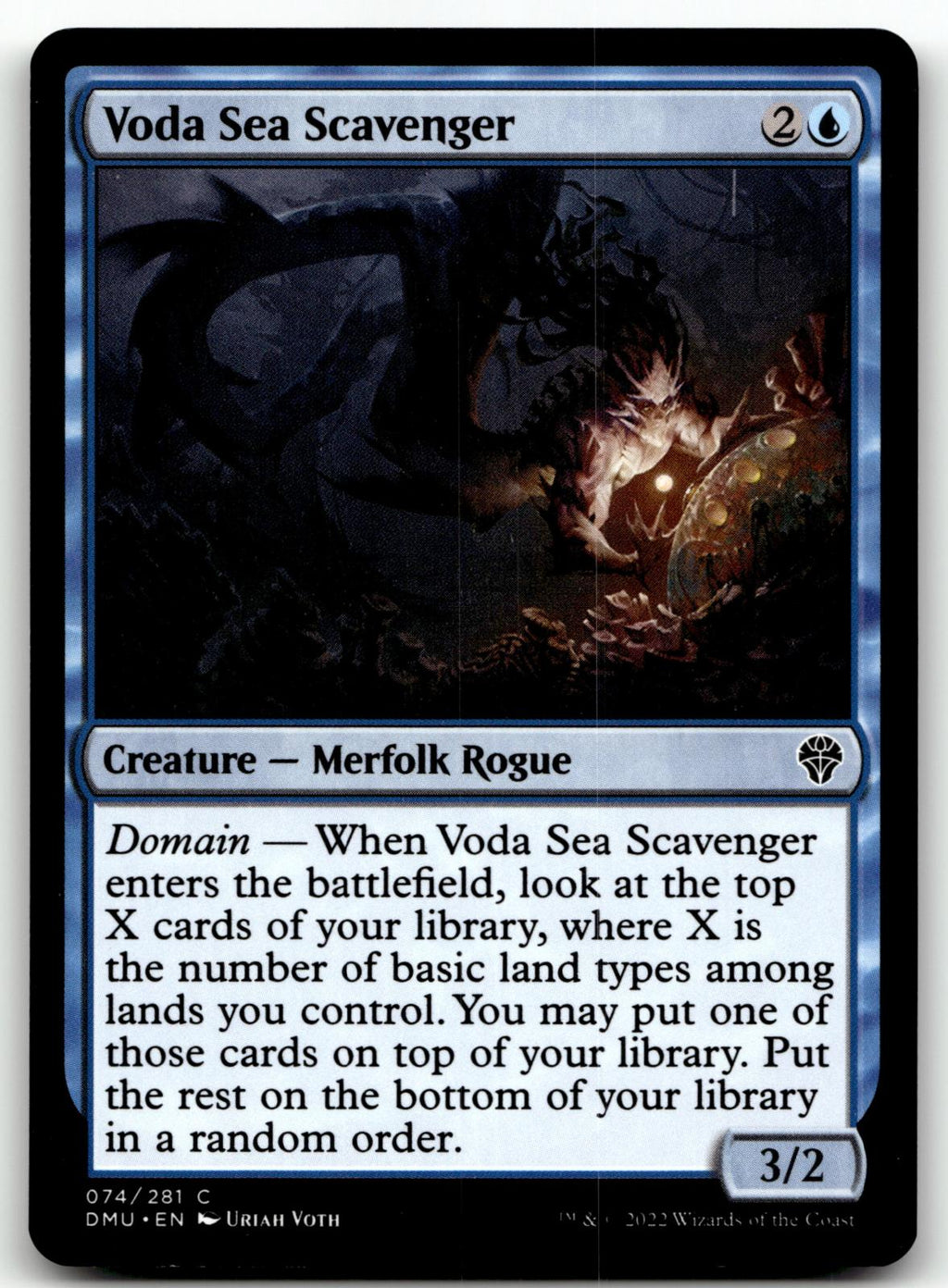 Voda Sea Scavenger 74 Common Dominaria United Magic: The Gathering Near Mint