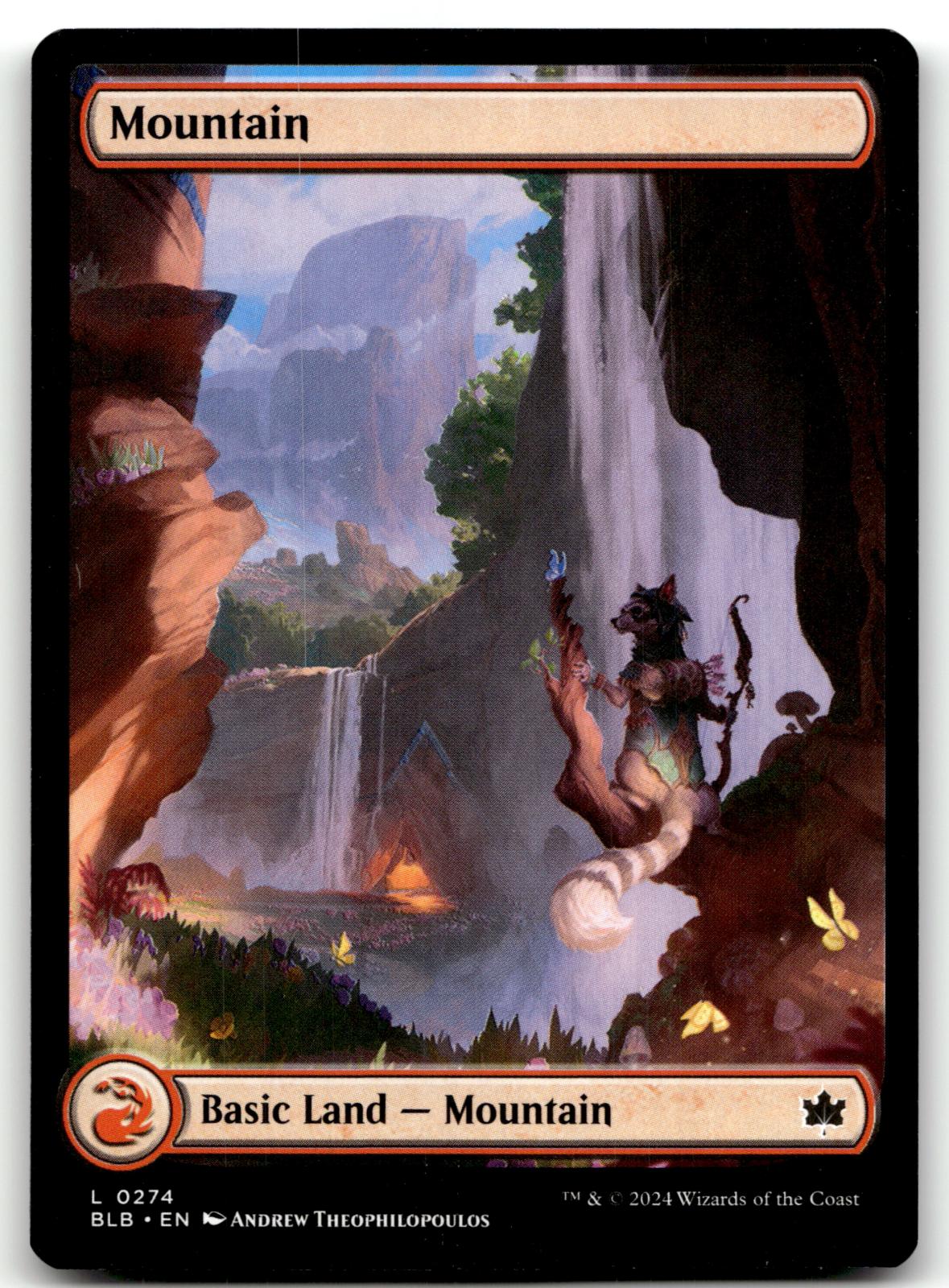 Mountain (0274) 274 Land Bloomburrow Magic: The Gathering Near Mint