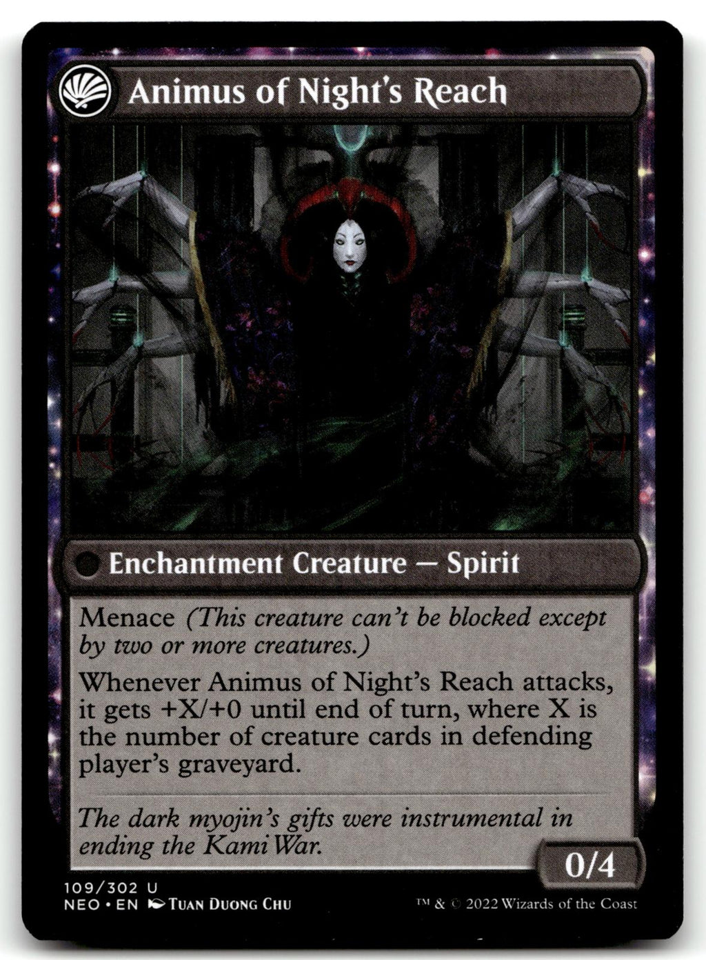The Long Reach of Night 109 Kamigawa: Neon Dynasty Magic: The Gathering NM