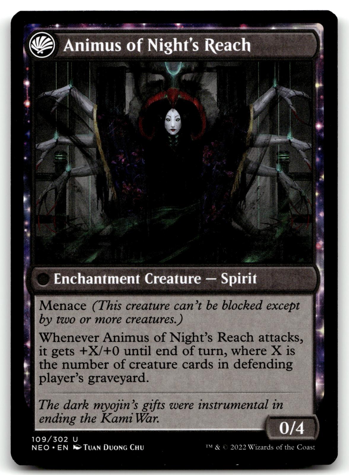 The Long Reach of Night 109 Kamigawa: Neon Dynasty Magic: The Gathering NM