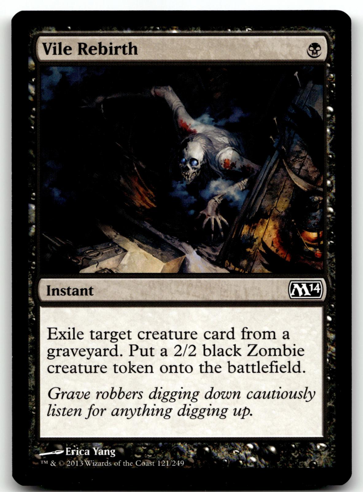 Vile Rebirth 121 Common Magic 2014 (M14) Magic: The Gathering Near Mint