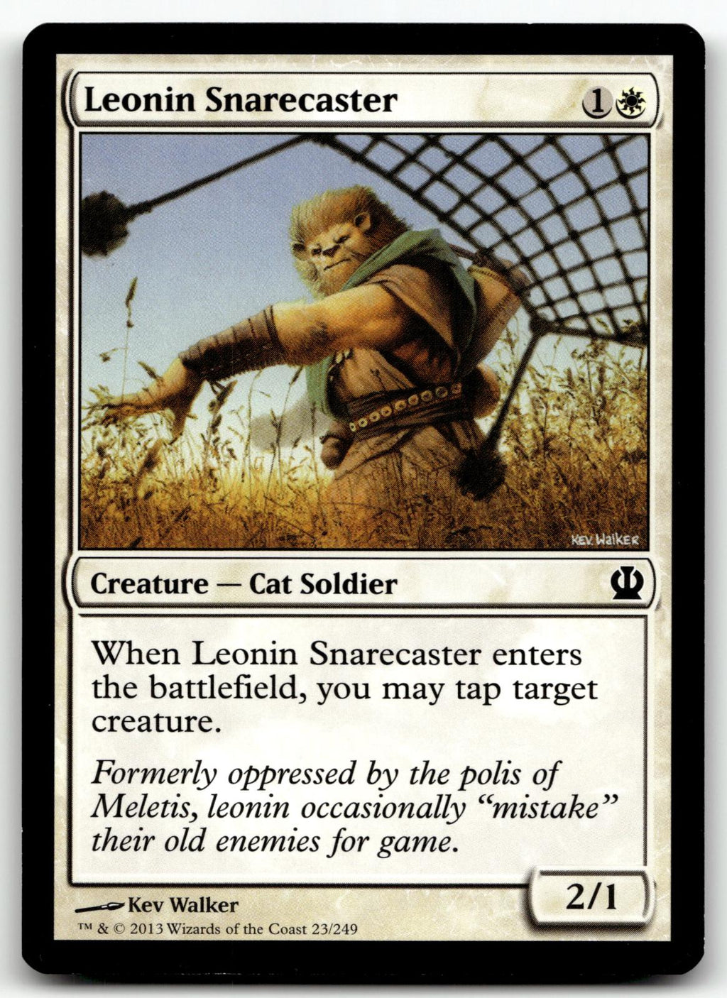 Leonin Snarecaster 23 Common Theros Magic: The Gathering Near Mint