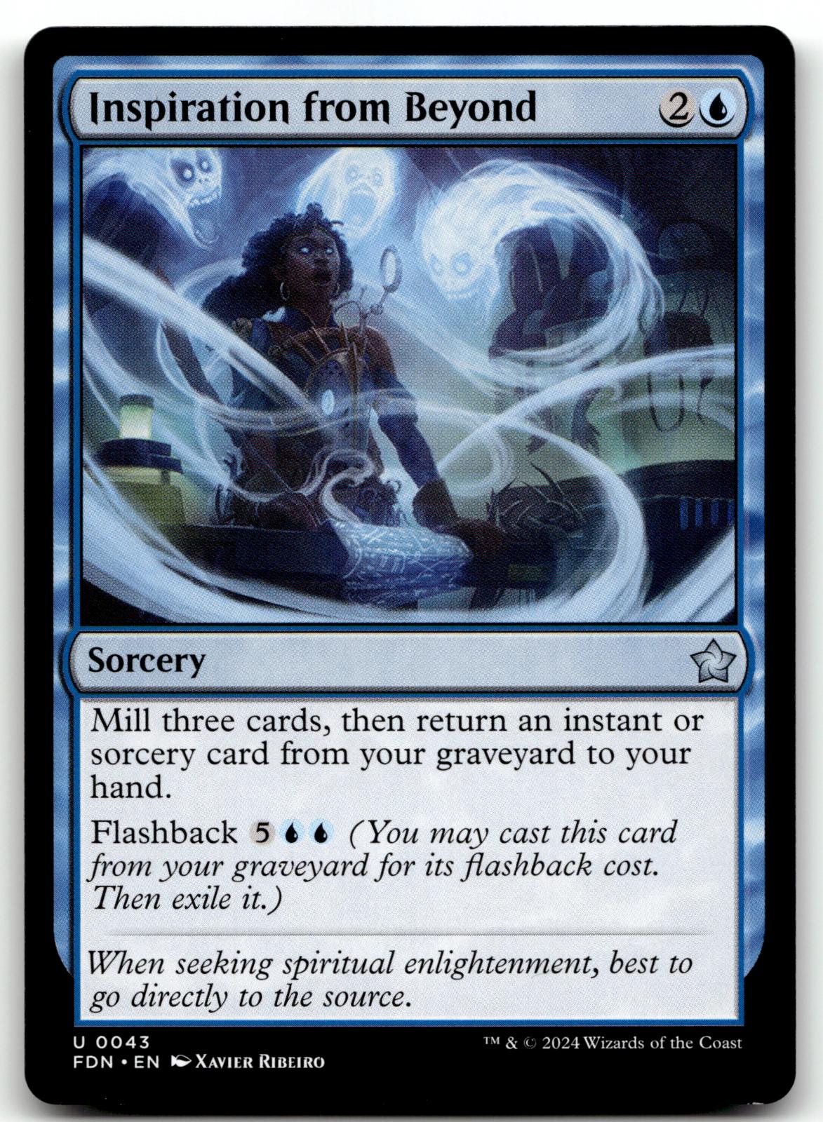 Inspiration from Beyond 43 Uncommon Foundations Magic: The Gathering Near Mint