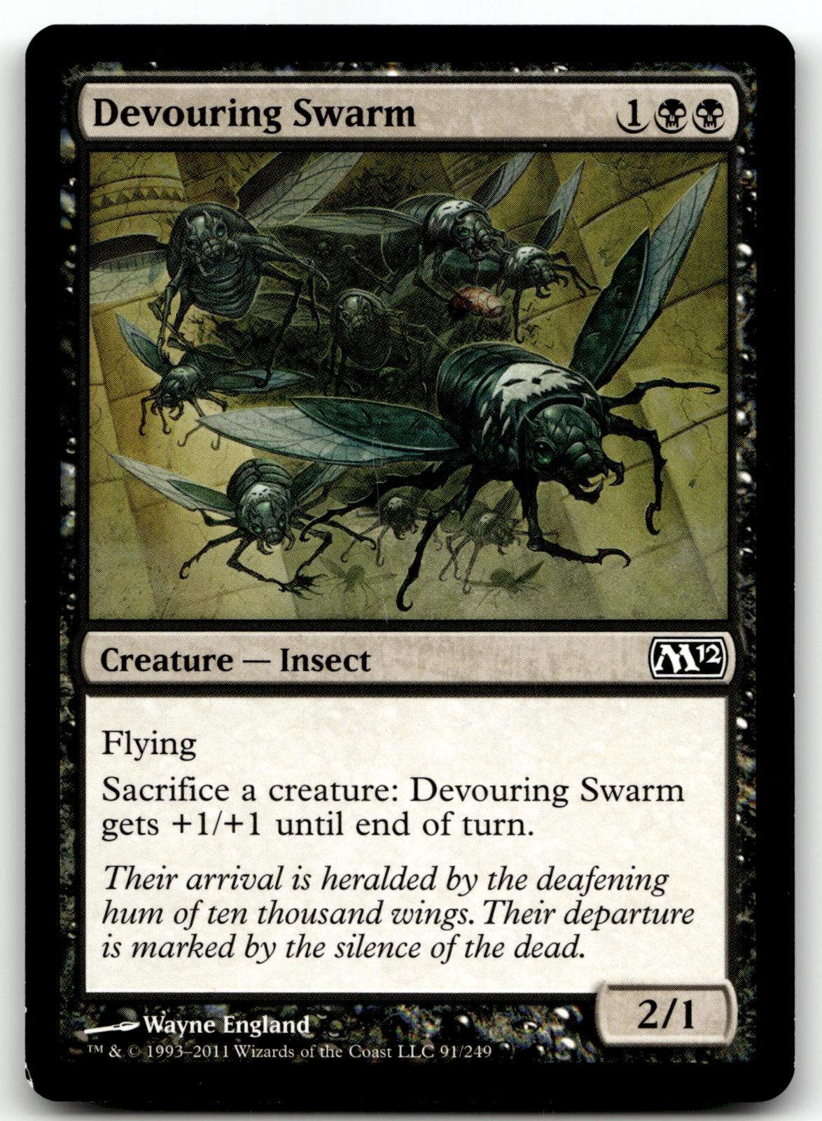 Devouring Swarm 91 Common Magic 2012 (M12) Magic: The Gathering Near Mint
