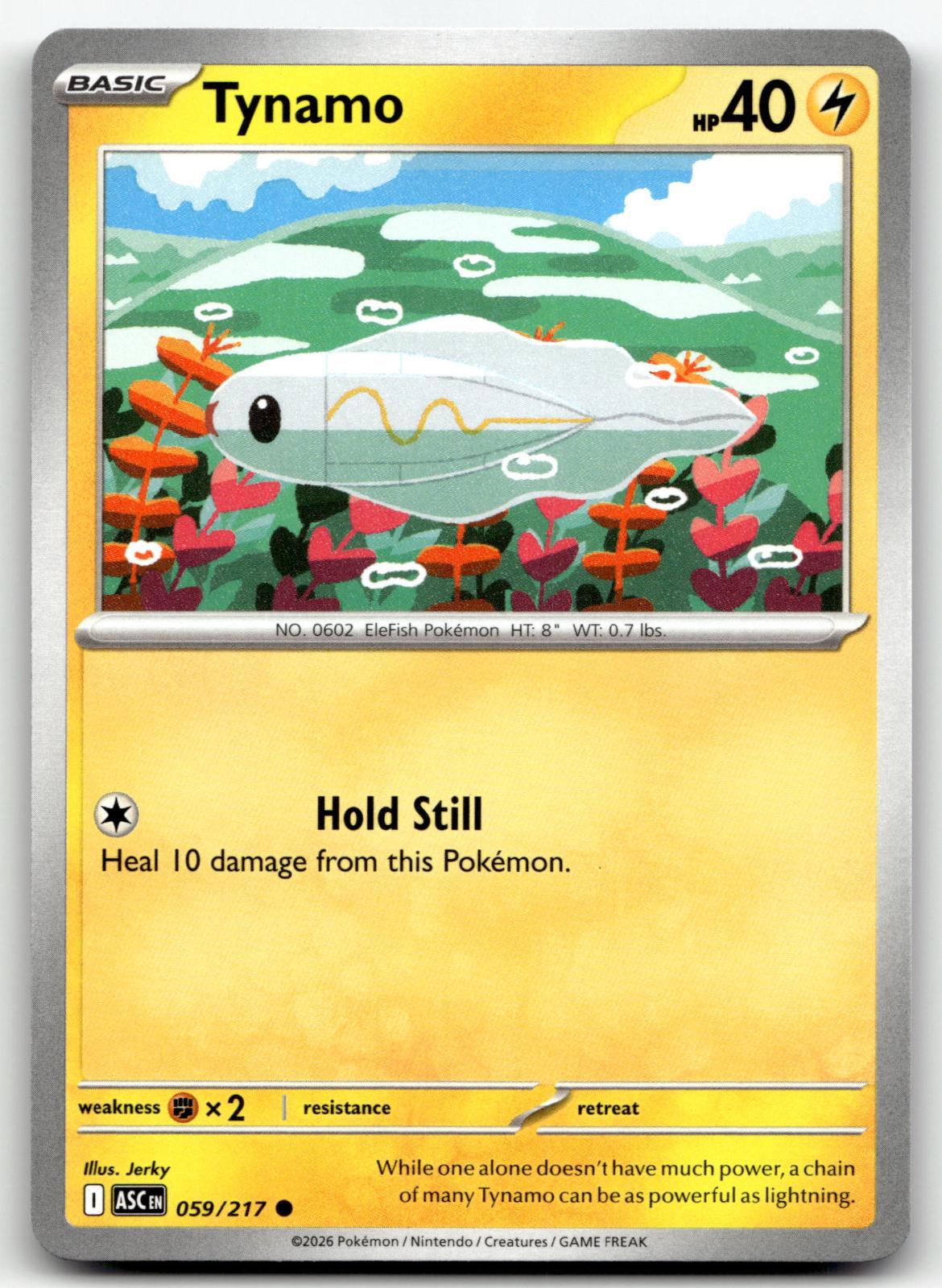 Tynamo 059/217 Common Ascended Heroes Pokemon Near Mint