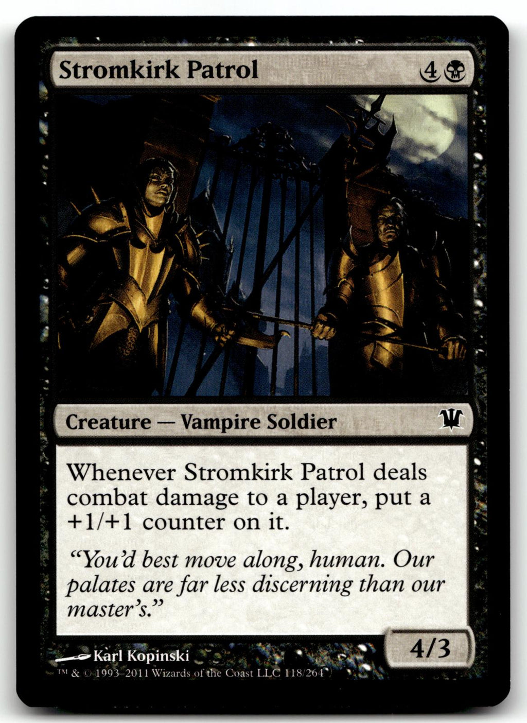 Stromkirk Patrol 118 Common Innistrad Magic: The Gathering Near Mint