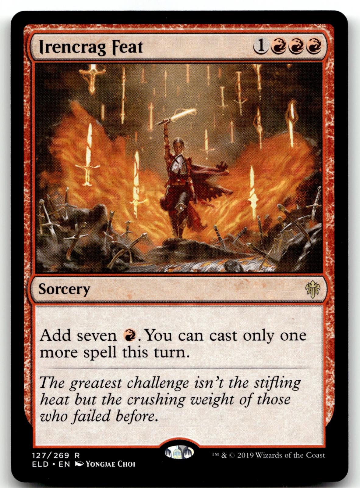 Irencrag Feat 127 Rare Throne of Eldraine Magic: The Gathering Near Mint