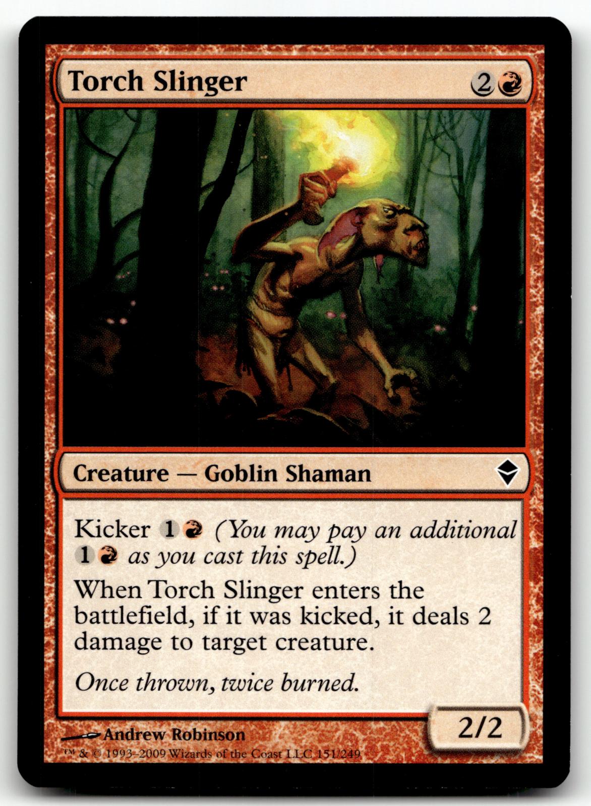 Torch Slinger 151 Common Zendikar Magic: The Gathering Near Mint