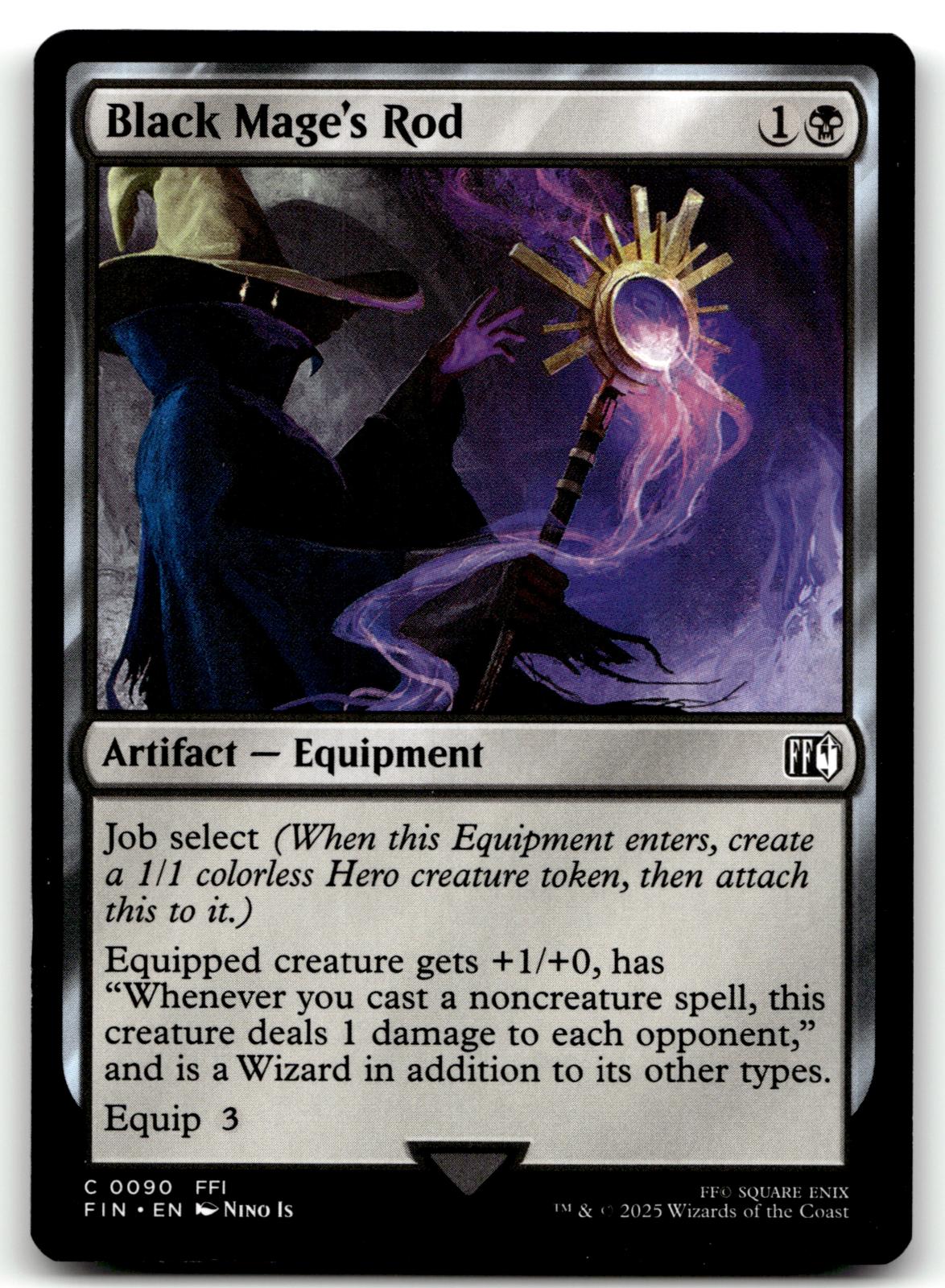 Black Mage's Rod 90 Common FINAL FANTASY Magic: The Gathering Near Mint