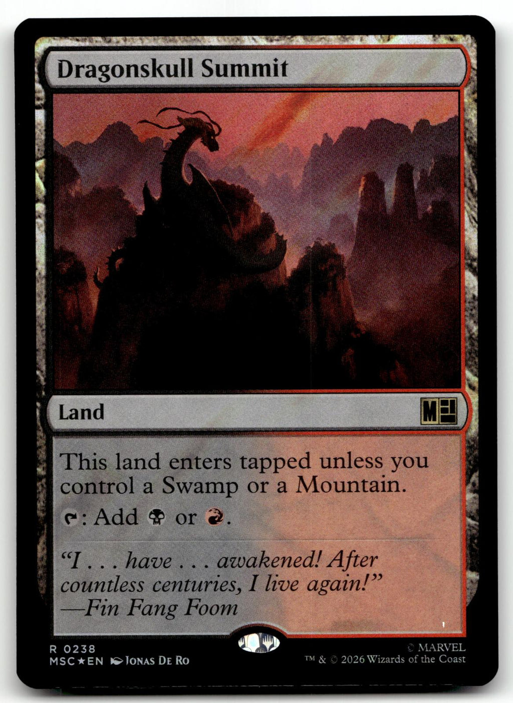 Dragonskull Summit (Surge Foil) 238 Holo Commander: Marvel Super Heroes Magic