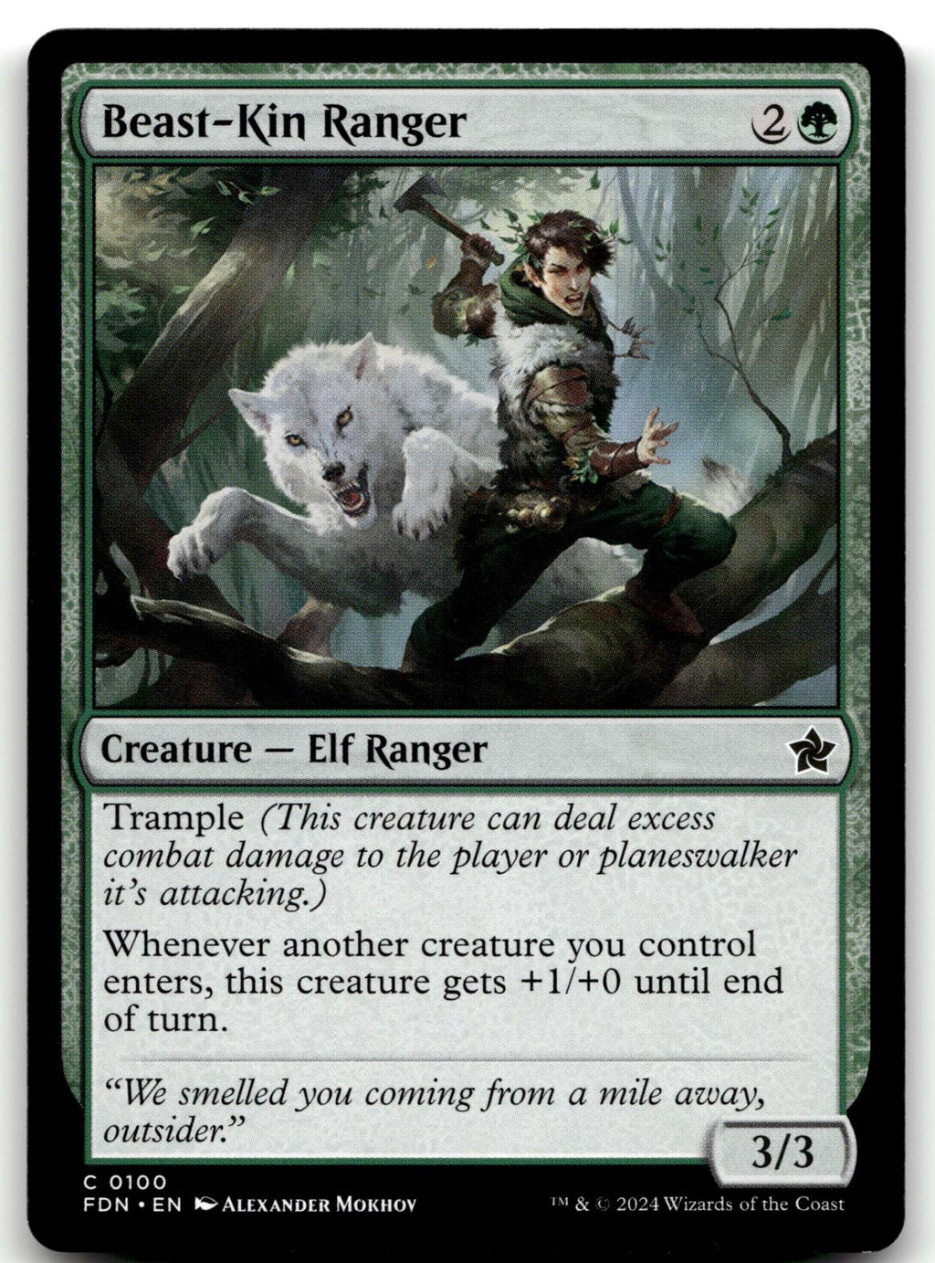 Beast-Kin Ranger 100 Common Foundations Magic: The Gathering Near Mint