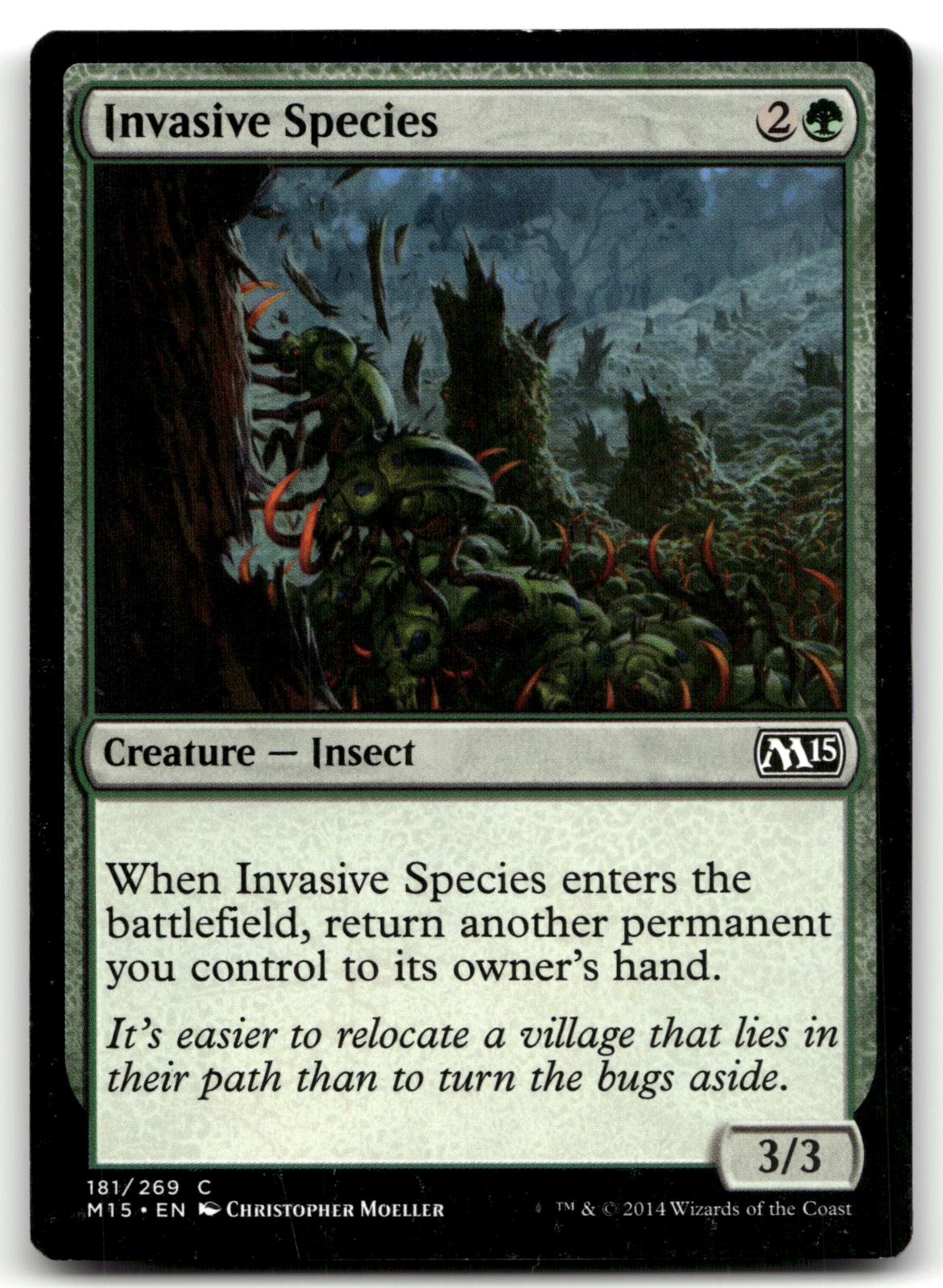 Invasive Species 181 Common Magic 2015 (M15) Magic: The Gathering Near Mint