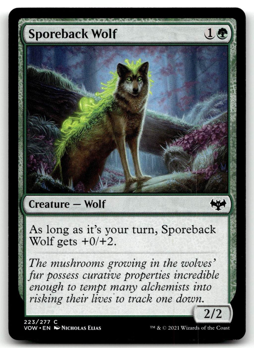 Sporeback Wolf 223 Common Innistrad: Crimson Vow Magic: The Gathering Near Mint