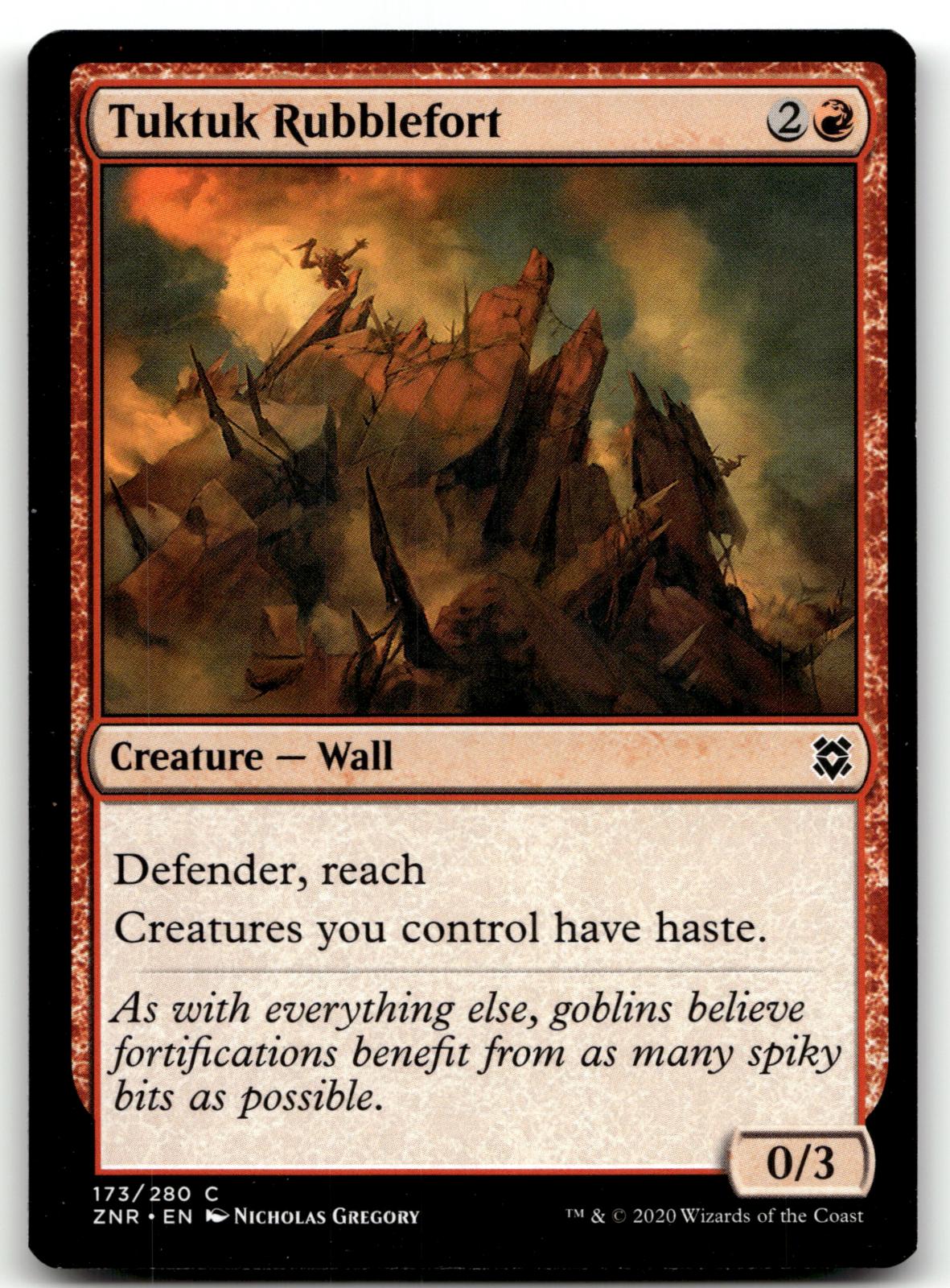 Tuktuk Rubblefort 173 Common Zendikar Rising Magic: The Gathering Near Mint