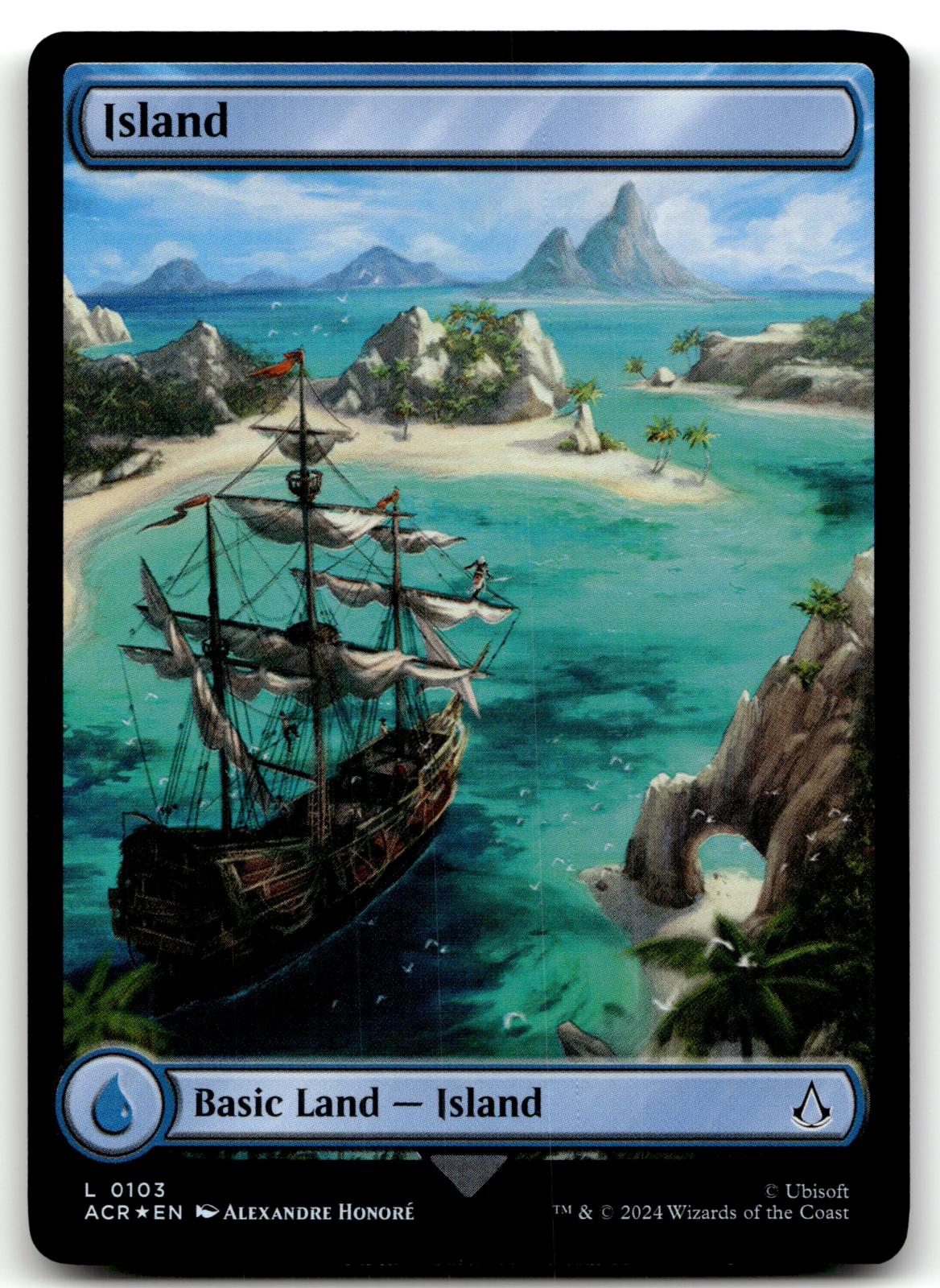 Island (0103) 103 Universes Beyond: Assassin's Creed Magic: The Gathering Foil NM