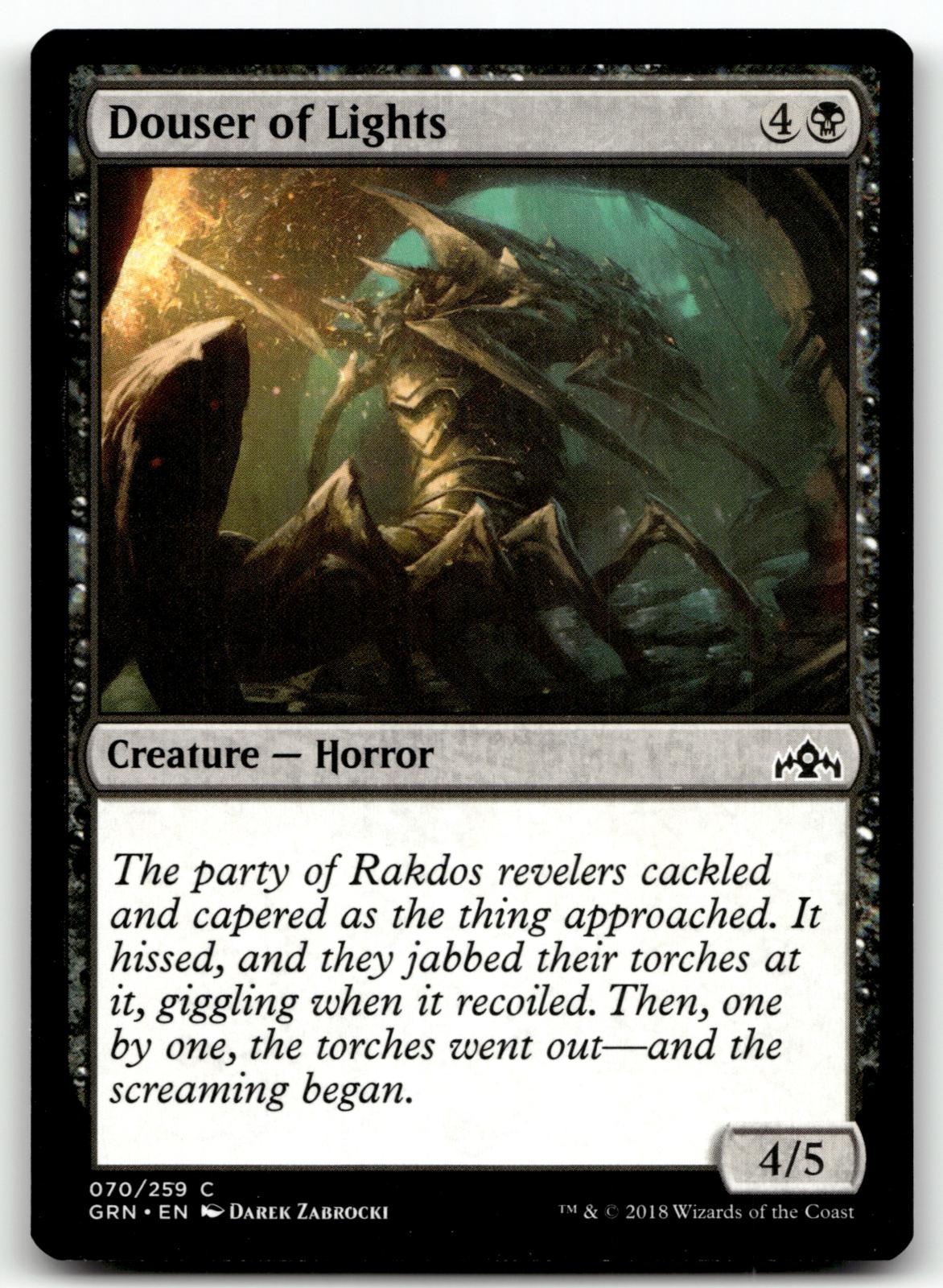 Douser of Lights 70 Common Guilds of Ravnica Magic: The Gathering Near Mint