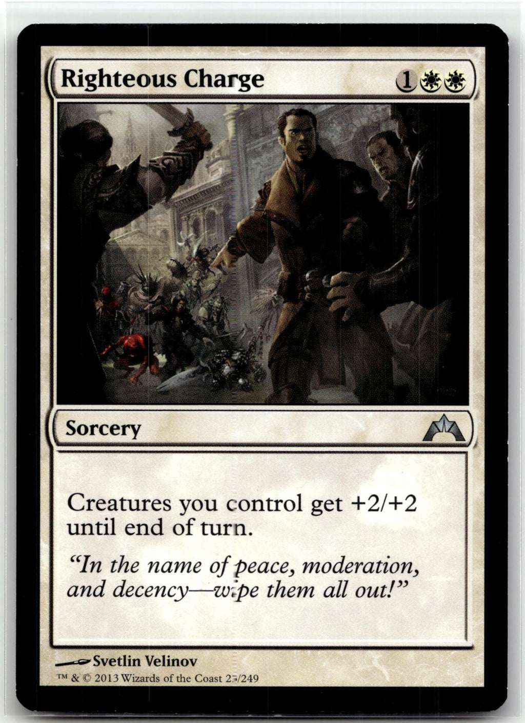 Righteous Charge 23 Uncommon Gatecrash Magic: The Gathering Near Mint