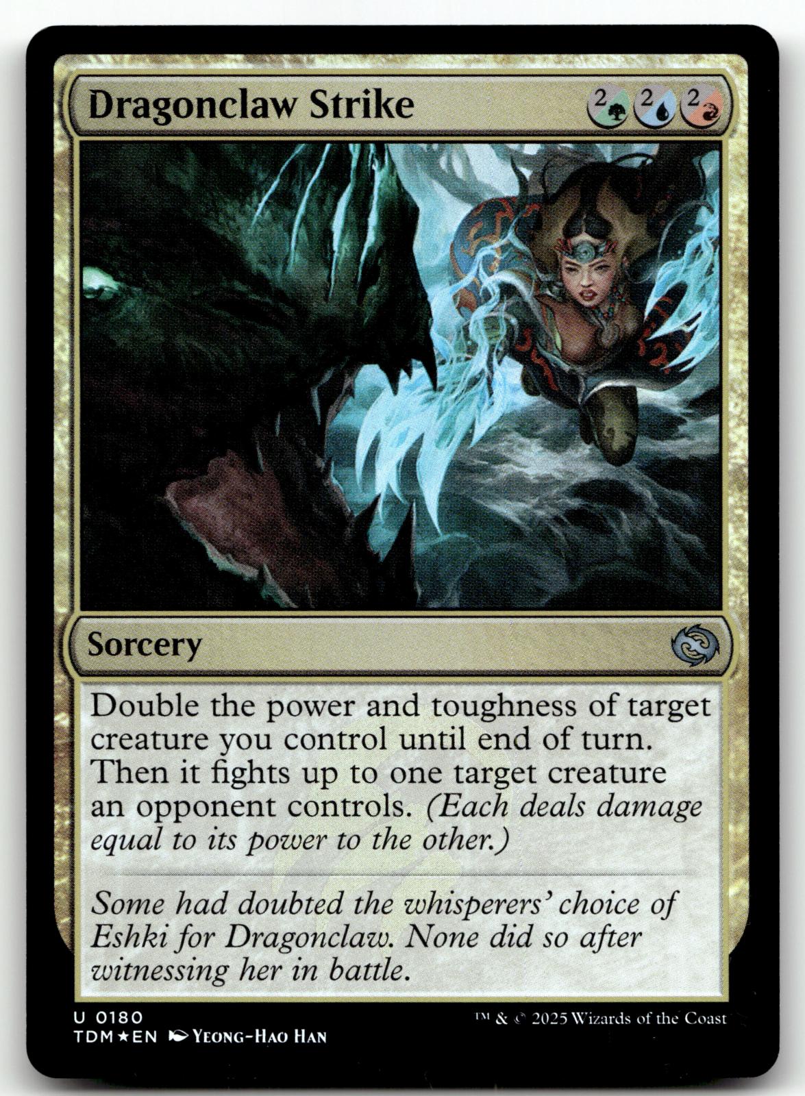 Dragonclaw Strike 180 Uncommon Tarkir: Dragonstorm Magic: The Gathering Foil NM