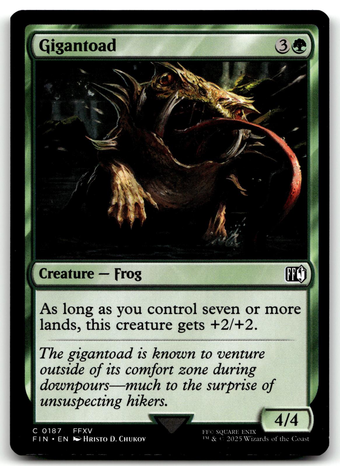 Gigantoad 187 Common FINAL FANTASY Magic: The Gathering Near Mint