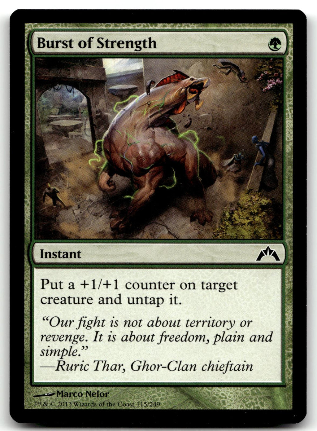 Burst of Strength 115 Common Gatecrash Magic: The Gathering Near Mint