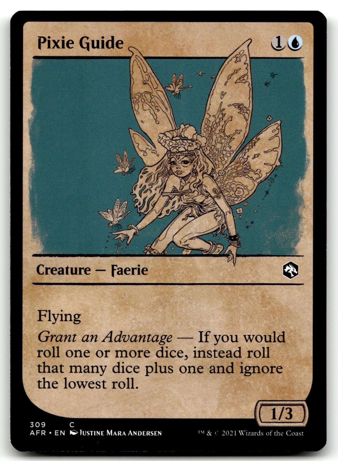 Pixie Guide (Showcase) 309 Adventures in the Forgotten Realms Magic: The Gathering NM