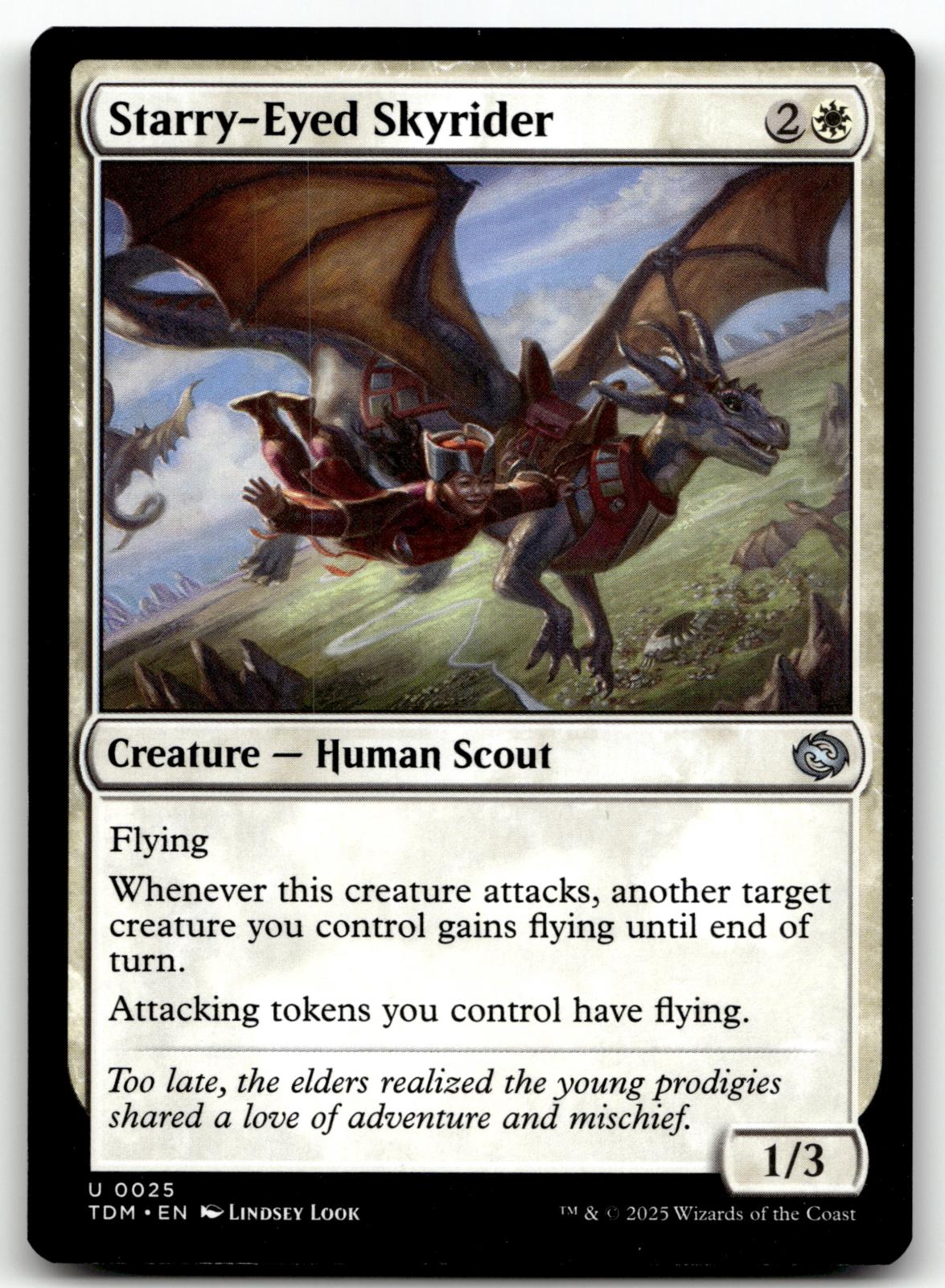 Starry-Eyed Skyrider 25 Uncommon Tarkir: Dragonstorm Magic: The Gathering NM