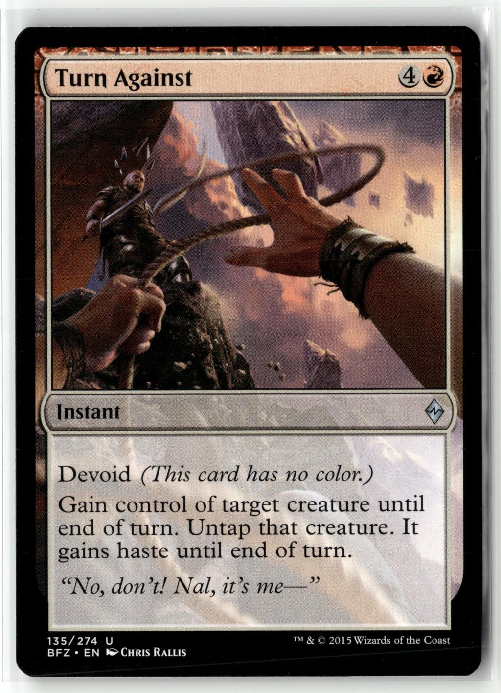 Turn Against 135 Uncommon Battle for Zendikar Magic: The Gathering Near Mint