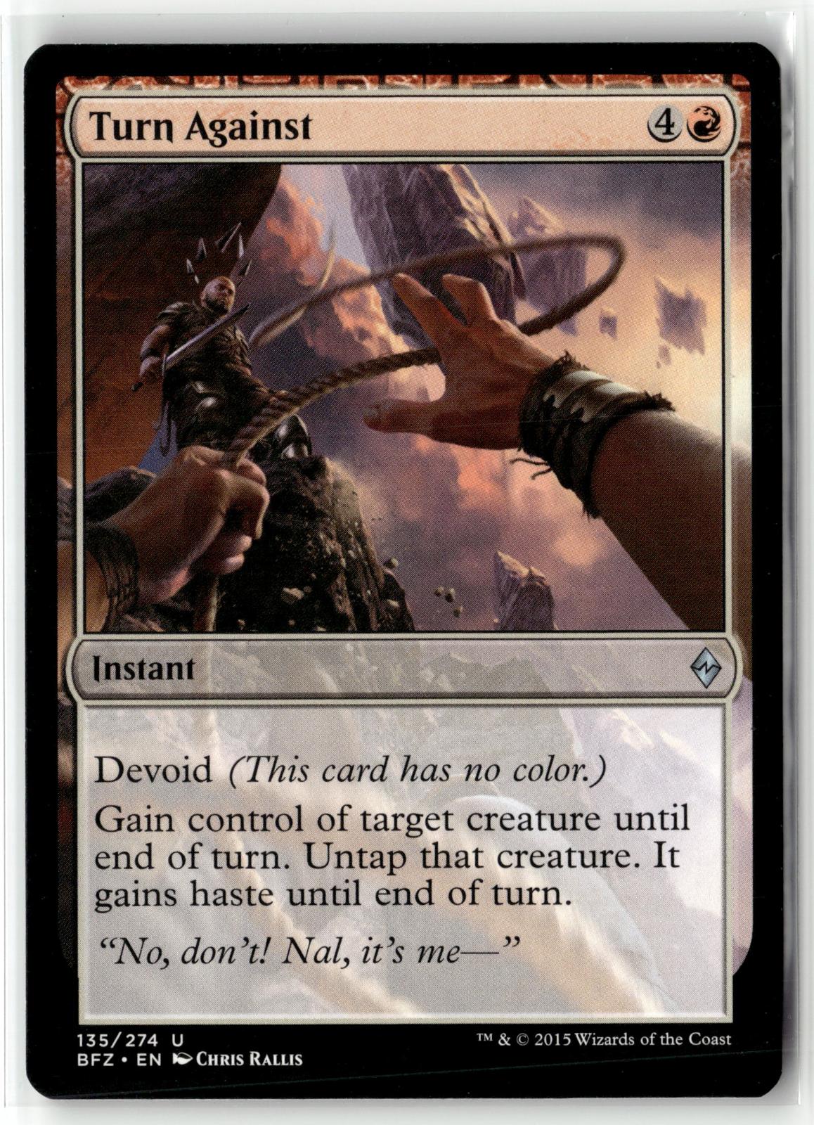 Turn Against 135 Uncommon Battle for Zendikar Magic: The Gathering Near Mint