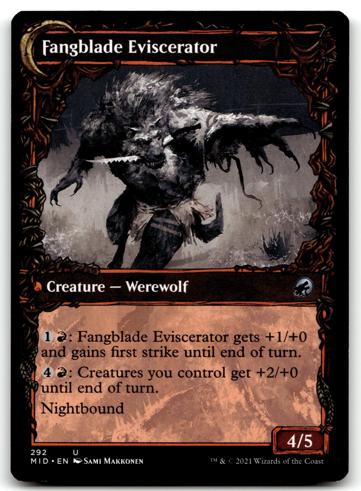 Fangblade Brigand (Showcase) 292 Innistrad: Midnight Hunt Magic: The Gathering NM