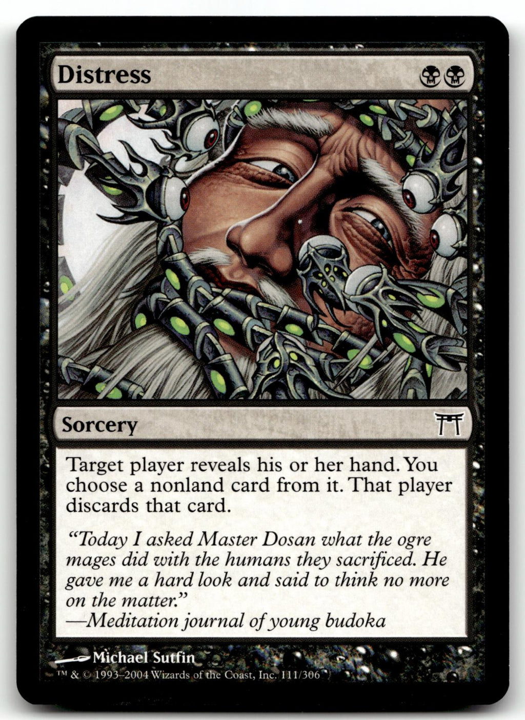 Distress 111 Common Champions of Kamigawa Magic: The Gathering Near Mint