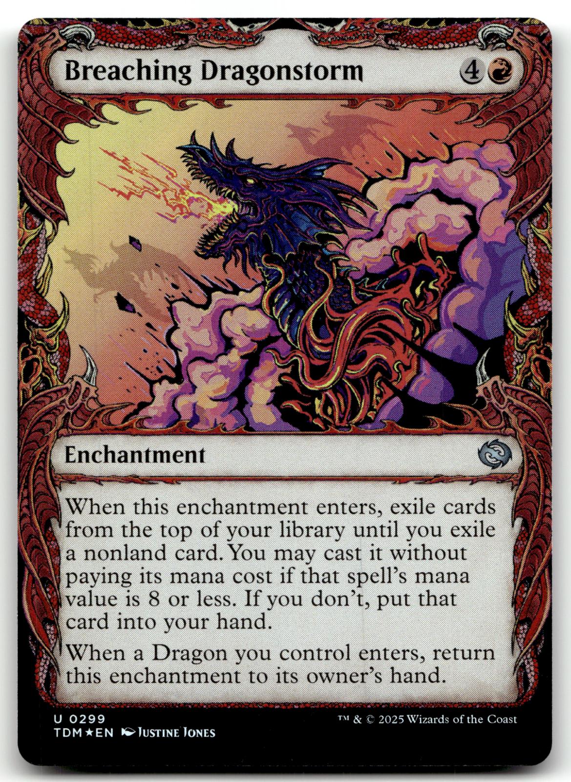 Breaching Dragonstorm (Showcase) 299 Tarkir: Dragonstorm Magic: The Gathering Foil NM