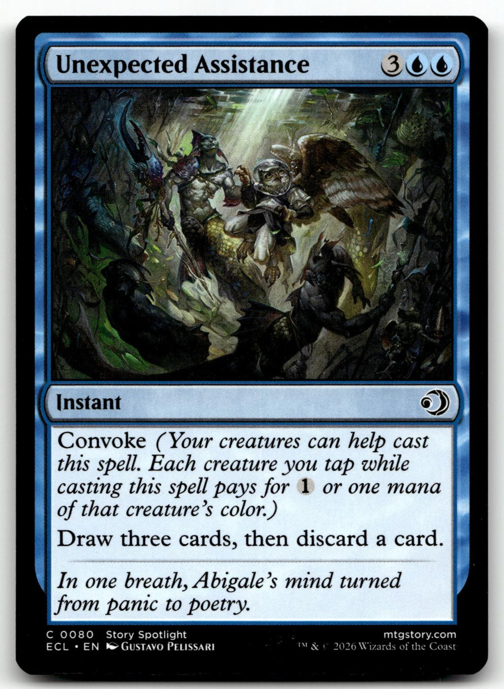 Unexpected Assistance 80 Common Lorwyn Eclipsed Magic: The Gathering Near Mint