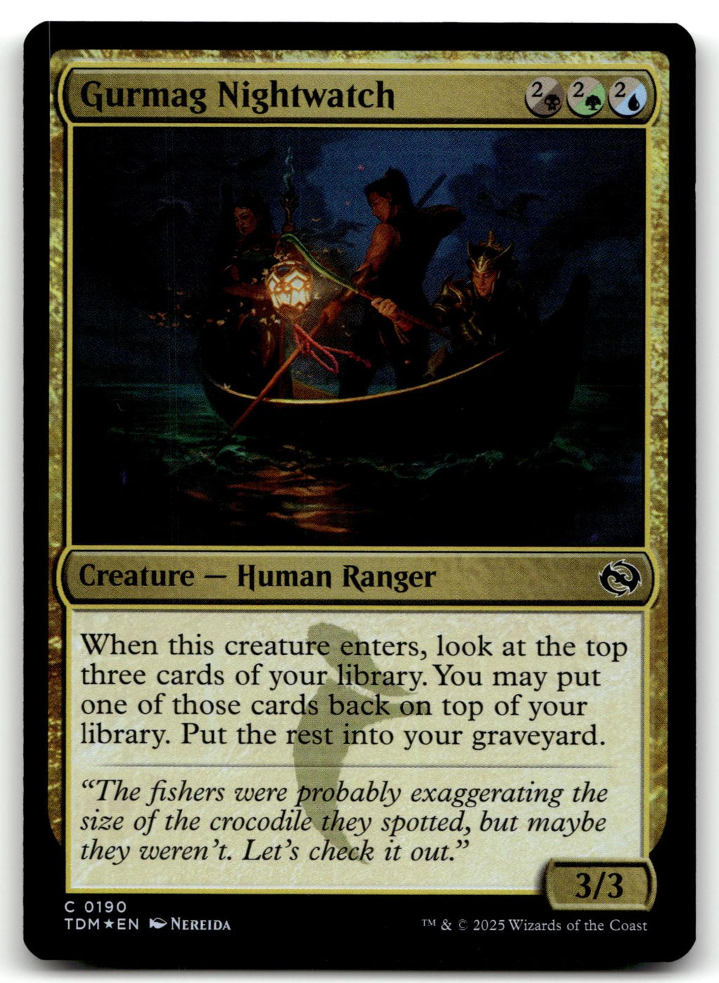 Gurmag Nightwatch 190 Common Tarkir: Dragonstorm Magic: The Gathering Foil NM